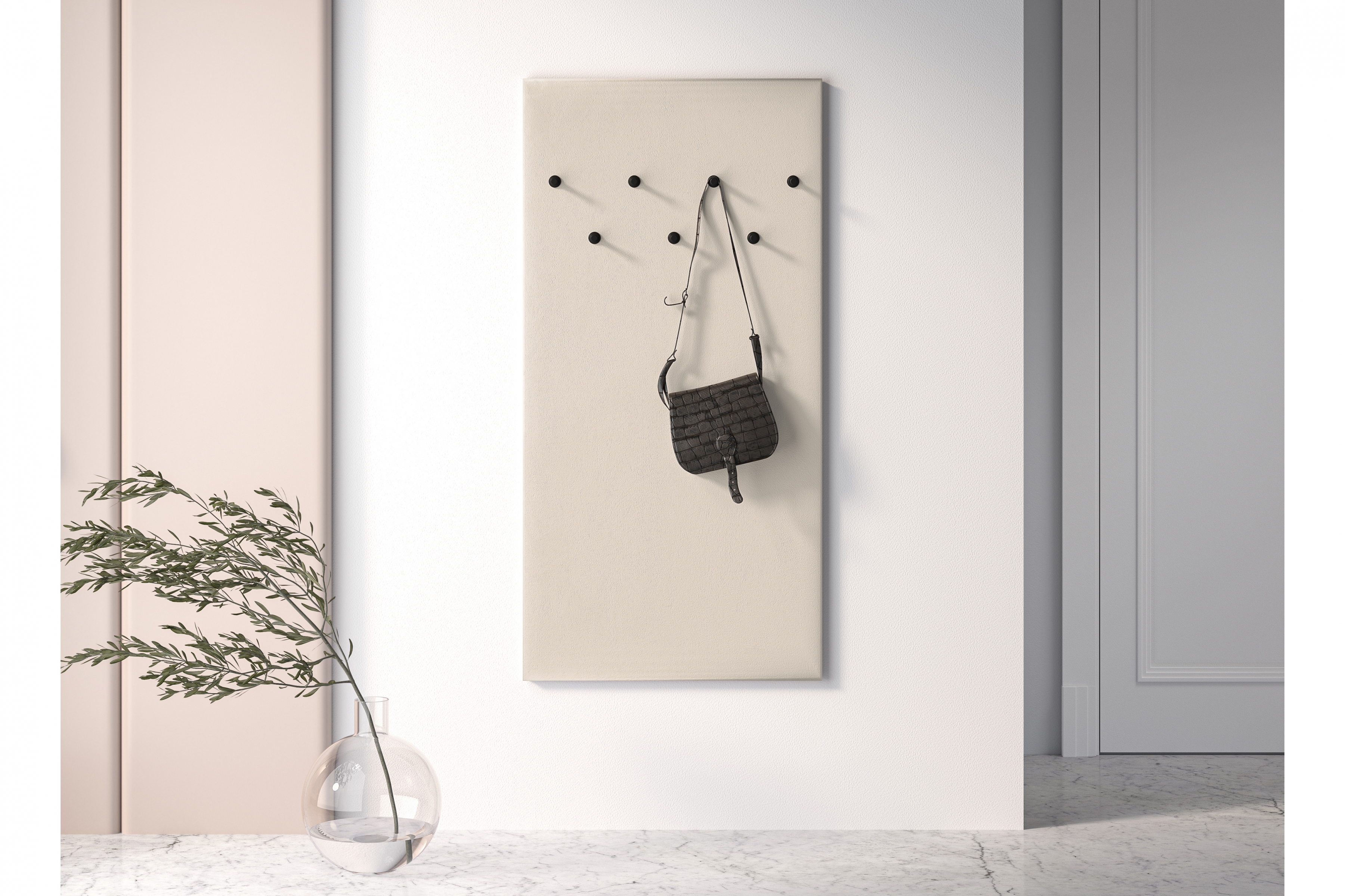 Předsíňový věšák Jamuzi 68 cm - kašmír Věšák do předsíně Jamuzi 20 - 68 cm - kašmír