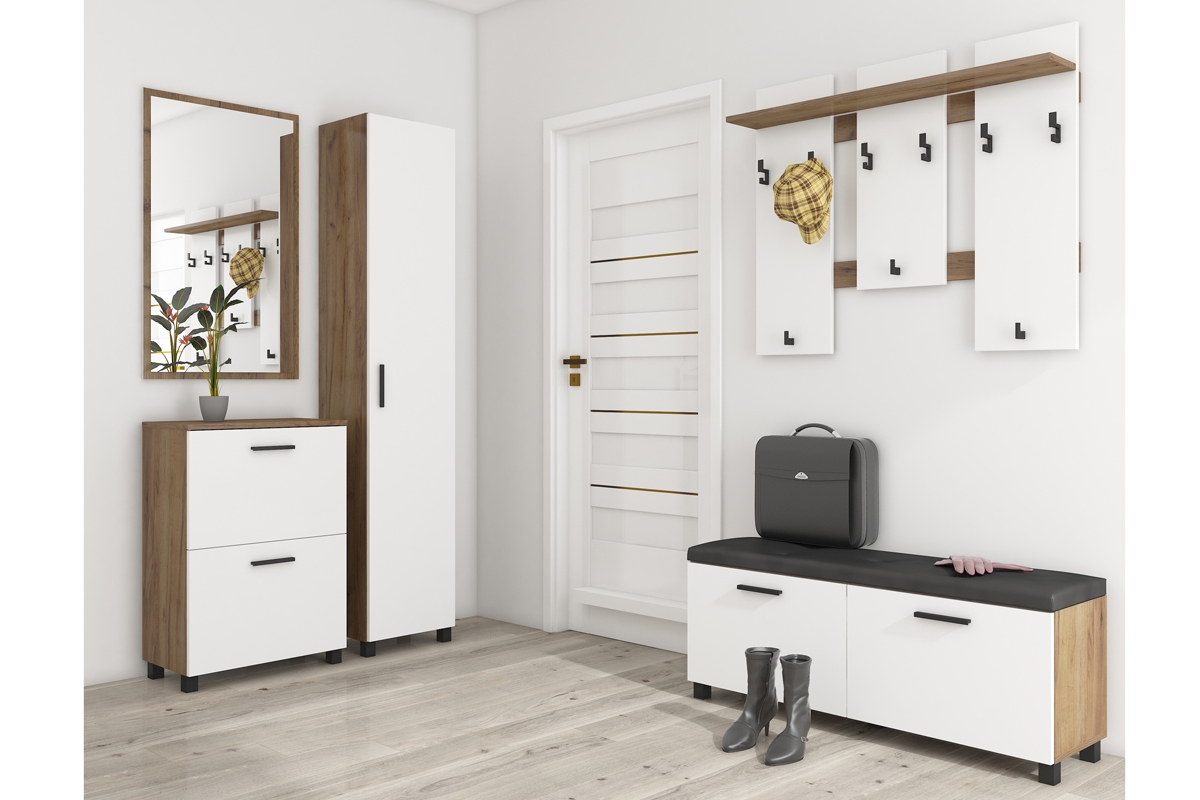 Vešiak na oblečenie Keri 15 Biely Predsieň 