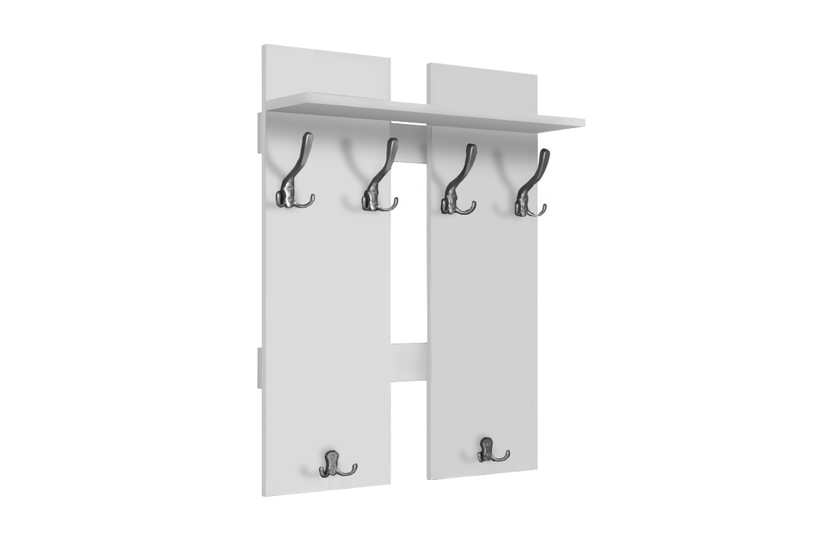 Vešiak na oblečenie Keri 8 Biely Vešiak 