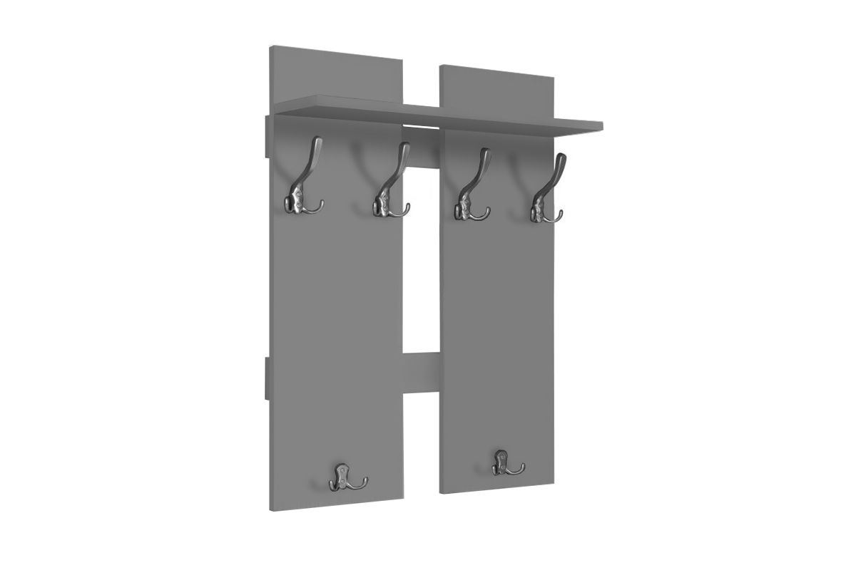 Vešiak na oblečenie Keri 8 šedý Vešiak 
