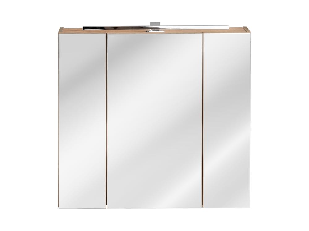 Zrcadlová skříňka Capri Oak 843 - 80 cm - dub craft zlatý závěsná Skříňka zrcadlová capri oak 843 80 cm - Dub kraft zlatý 