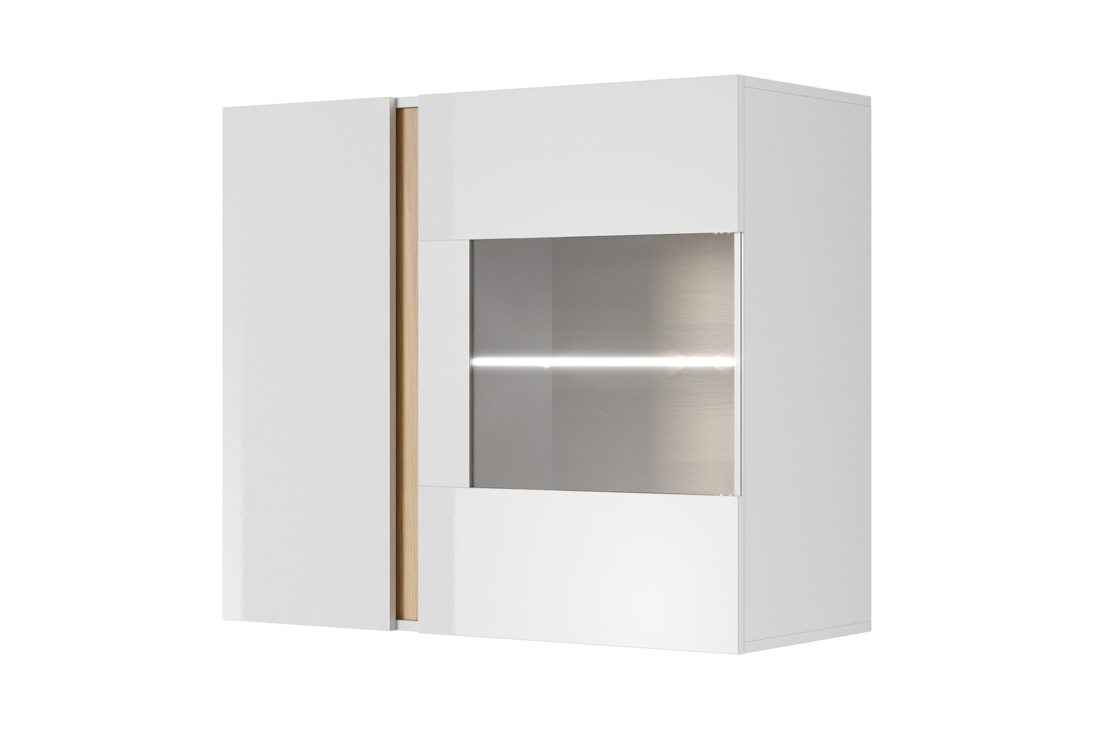 Závesná Vitrína Arcano 96 cm - biely/Dub grandson závesná Vitrína Arcano 96 cm - Biely/Dub grandson