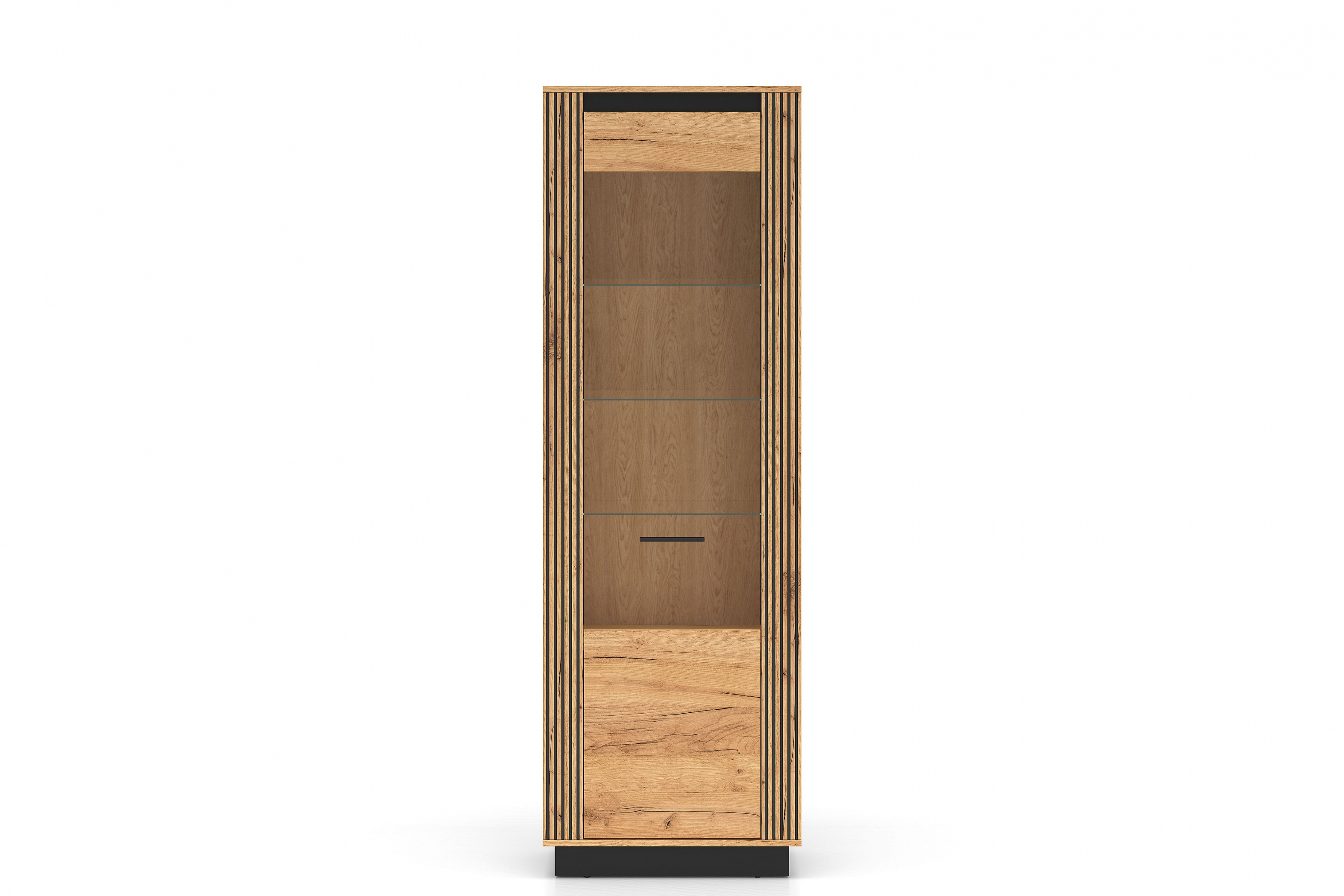 Vitrína Clawi 65 cm - dub craft zlatý / černá Vitrína Clawi 04 - 65 cm - dub craft zlatá / černá