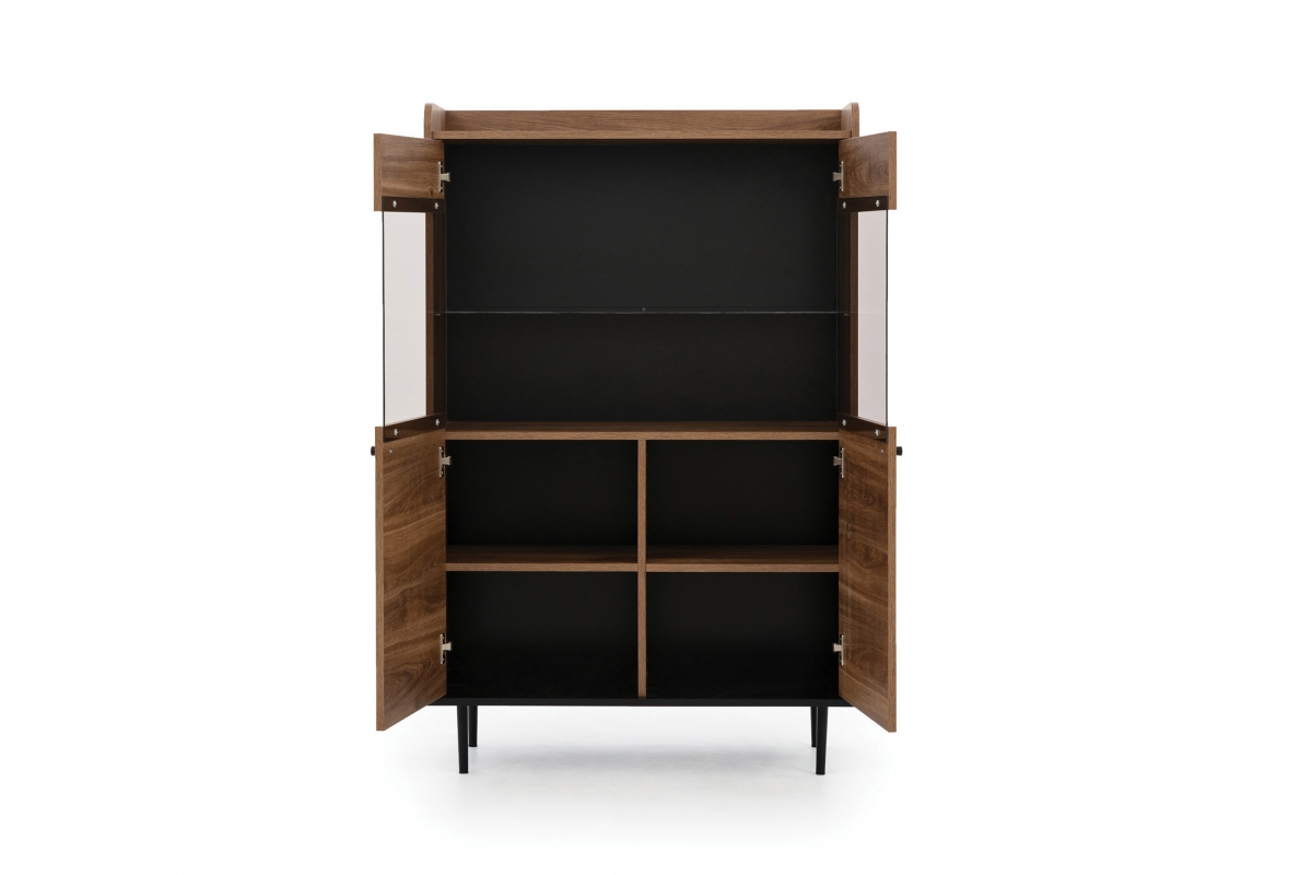 Dvoudveřová vitrína Kastelio - brandy castello Vitrína na czarych nogach