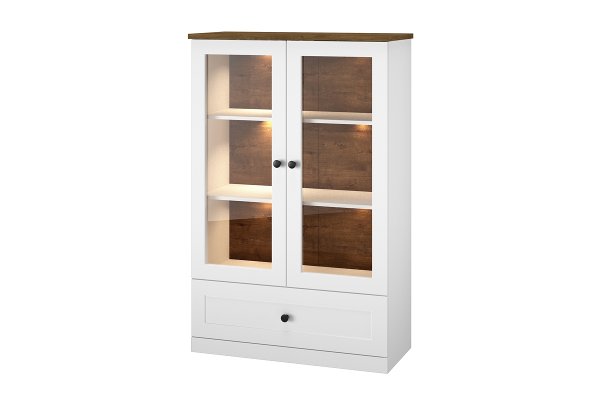 Dvoudveřová vitrína Mirani 05 Vitrína do obývacího pokoje