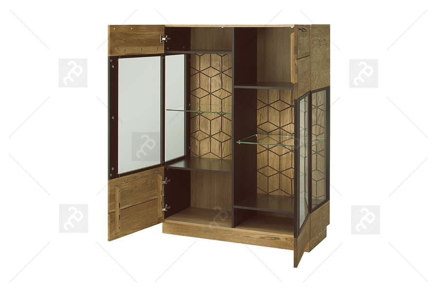 Nízka vitrína Mosaic 15 Vitrína dvojdverová nízka - kolekcia mosaic