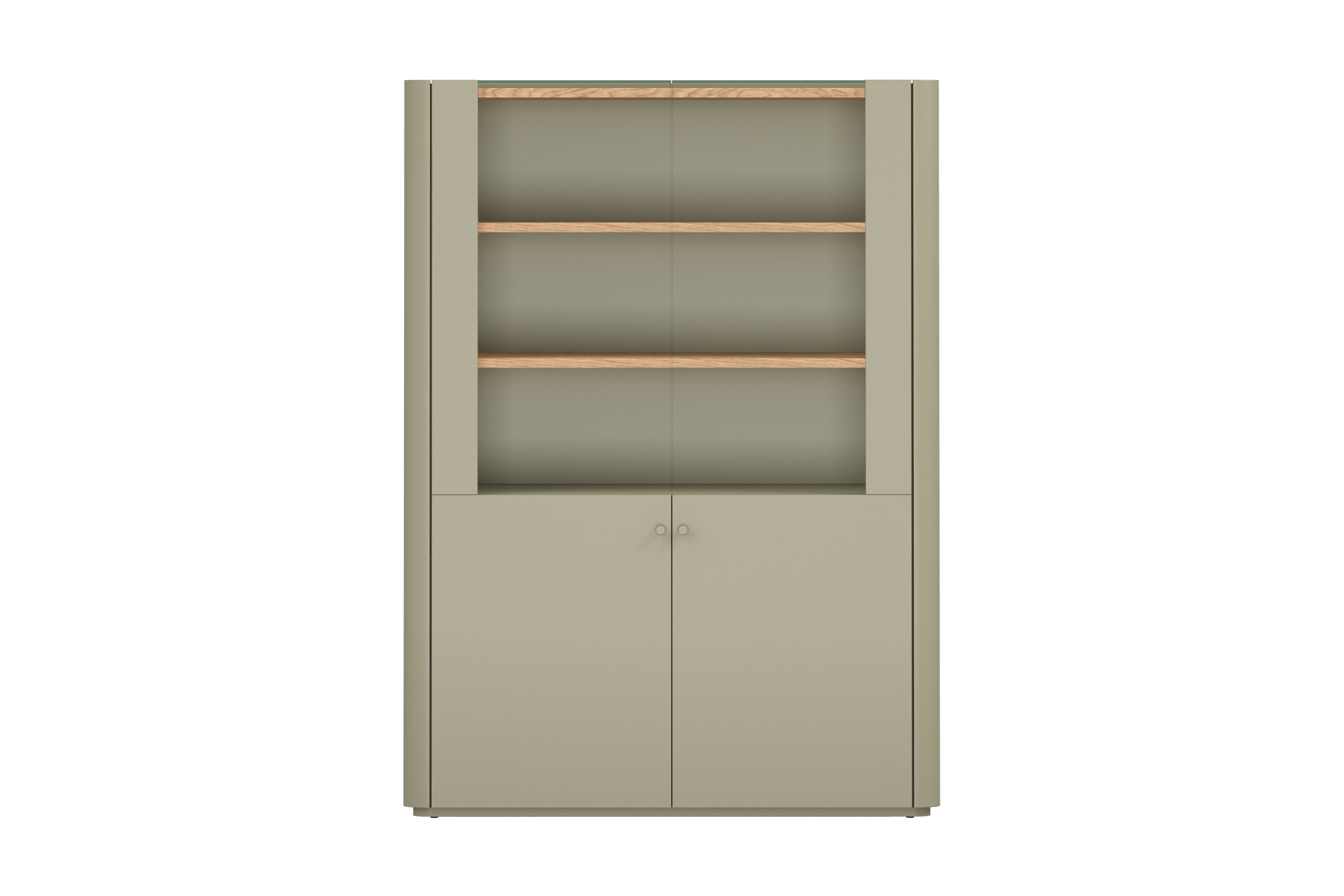 Vitrína Elivo 100 cm - eukalyptus / dub baltic dune Vitrína Elivo 100 cm - eukaliptus / Dub baltic dune