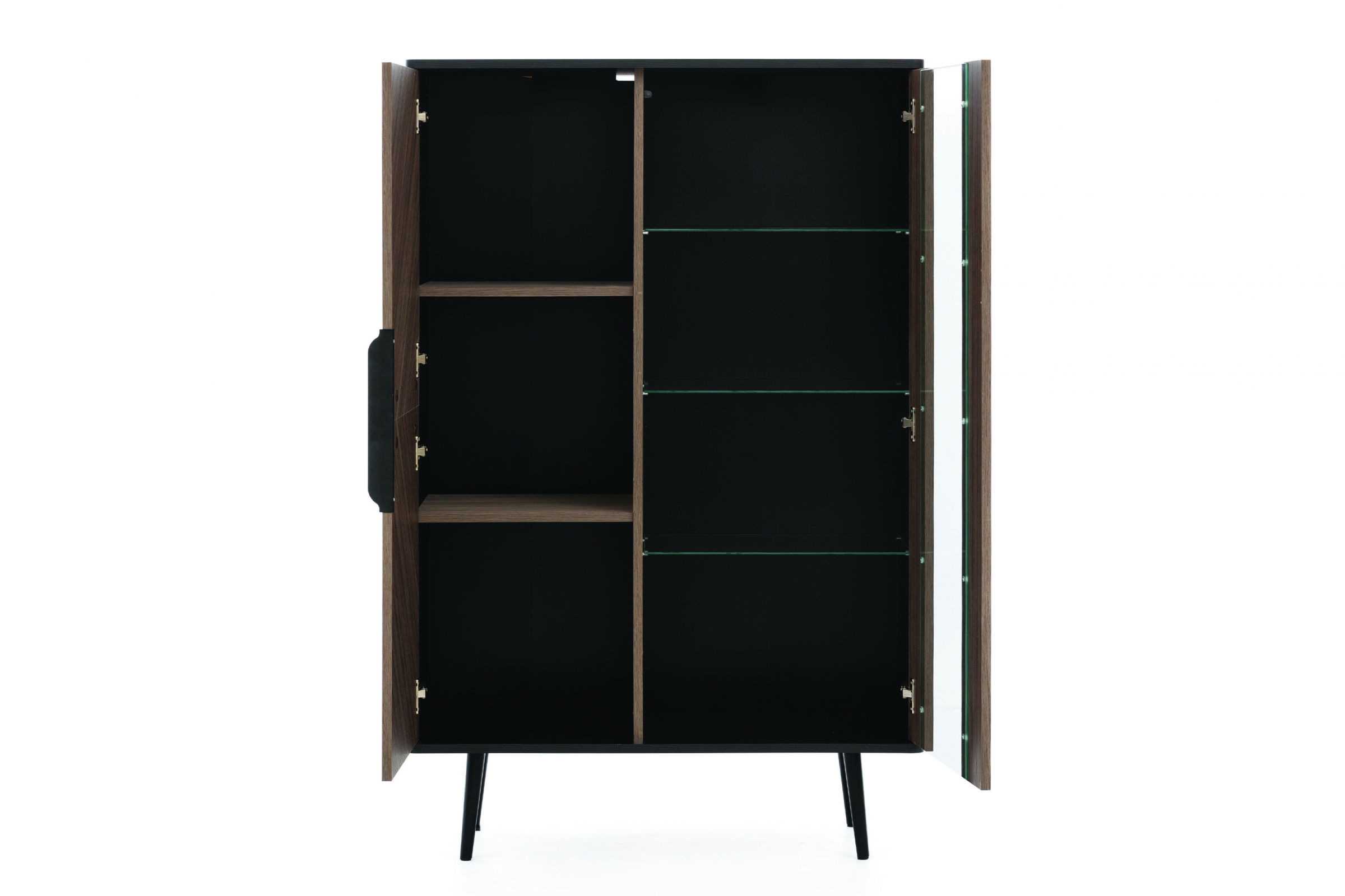 Vitrína Eterio 90 cm - captains deck / černý grafit Vitrína Eterio 90 cm - captains deck / černá grafit