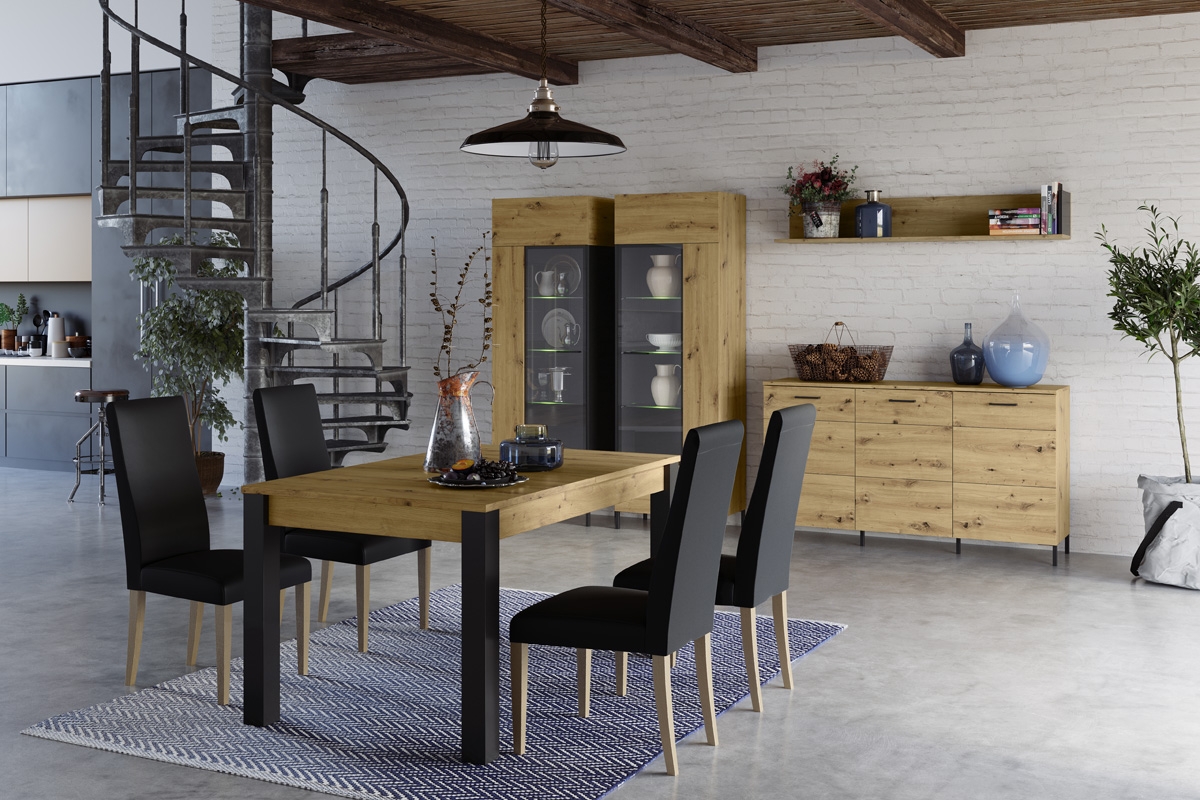 Vitrína jednodverová Lucas 10 Komplet nábytku