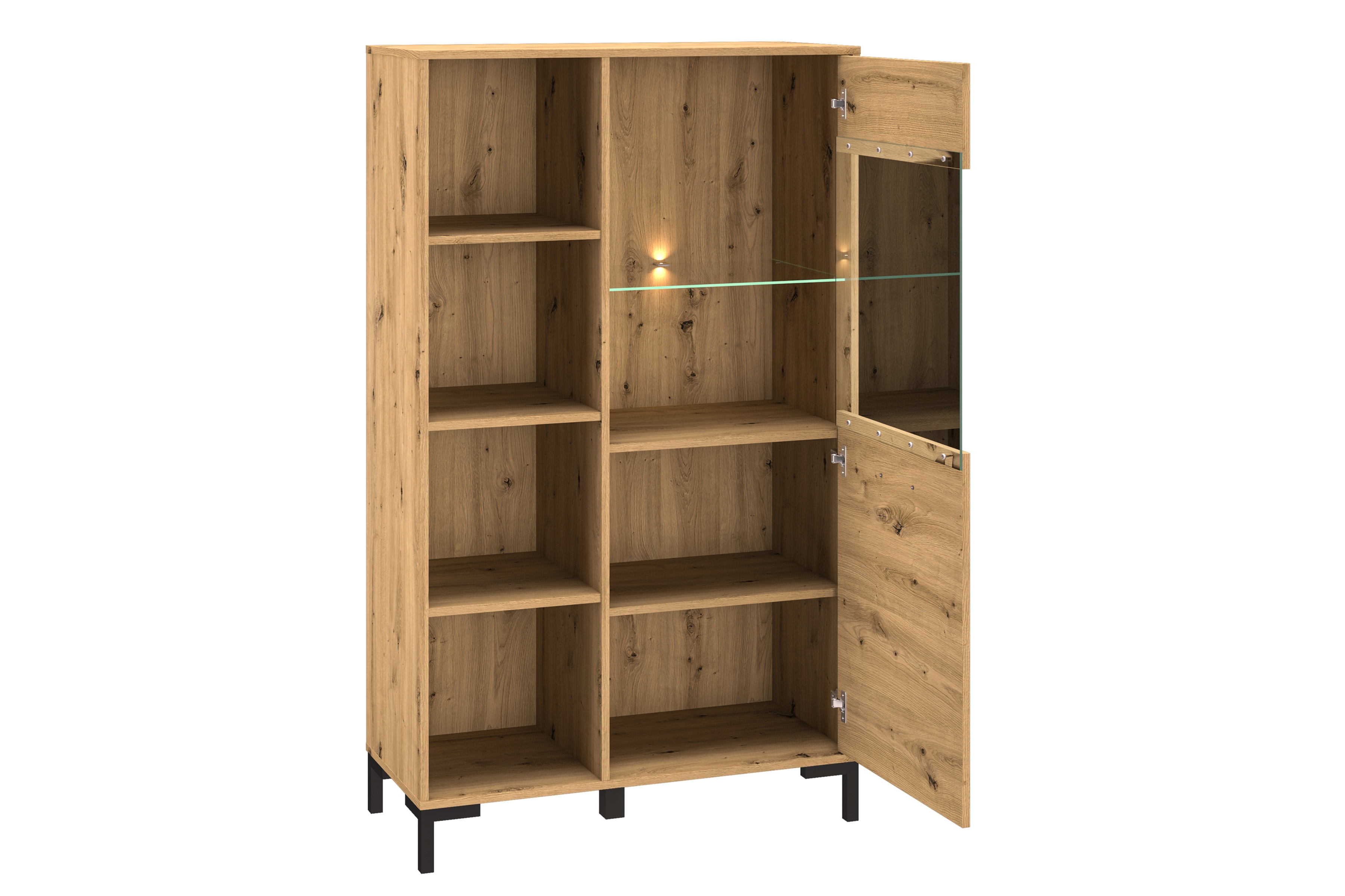 Vitrína Klarso 19 90 cm - dub artisan Vitrína jednodveřová Nevio 19 - 90 cm - Dub artisan