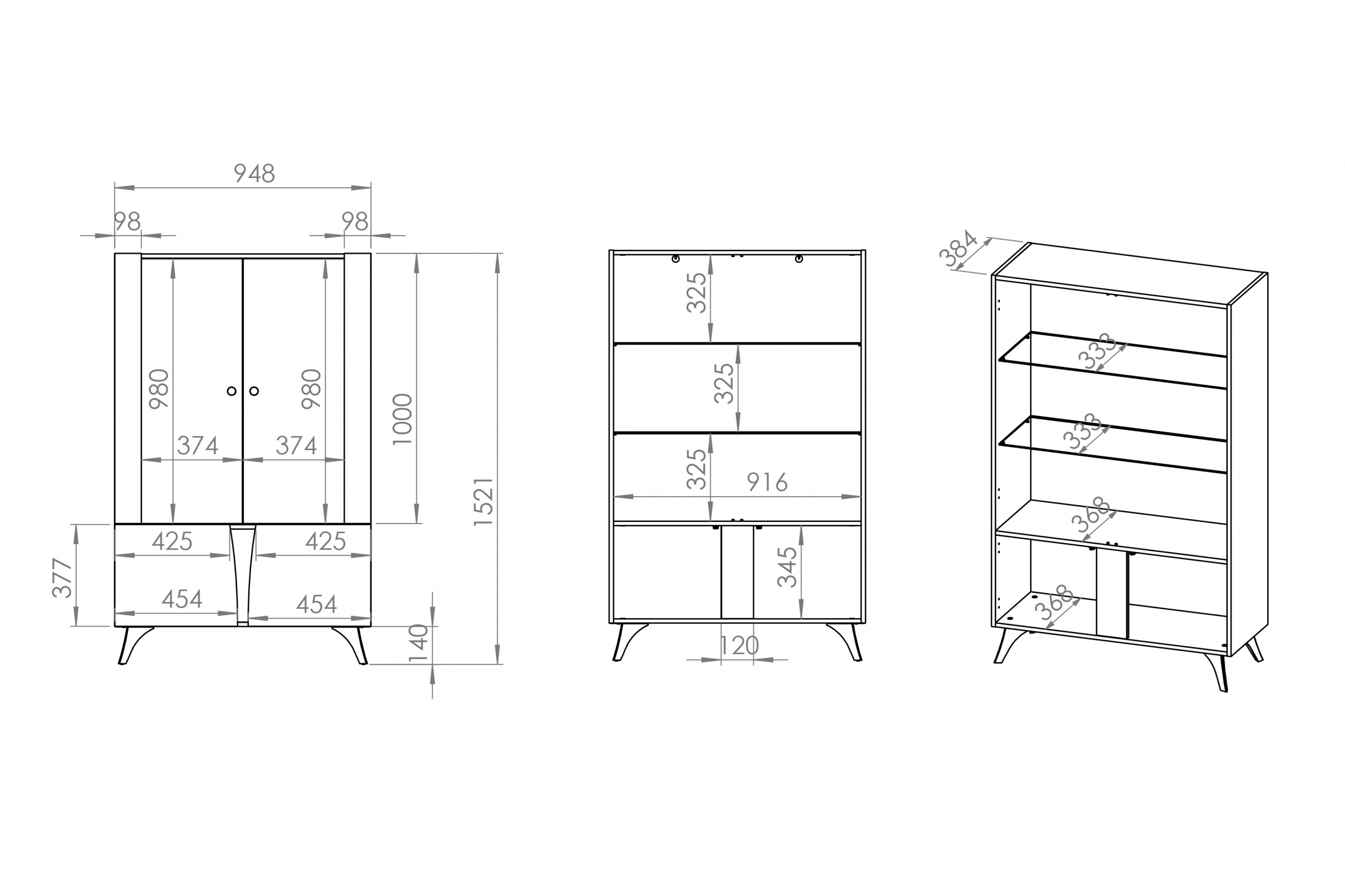 Vitrína Natina 03 - 95 cm - dub baltic dune / čierny jaseň portland Vitrína Natina 03 - 95 cm - Dub baltic dune / Jaseň portland Čierny