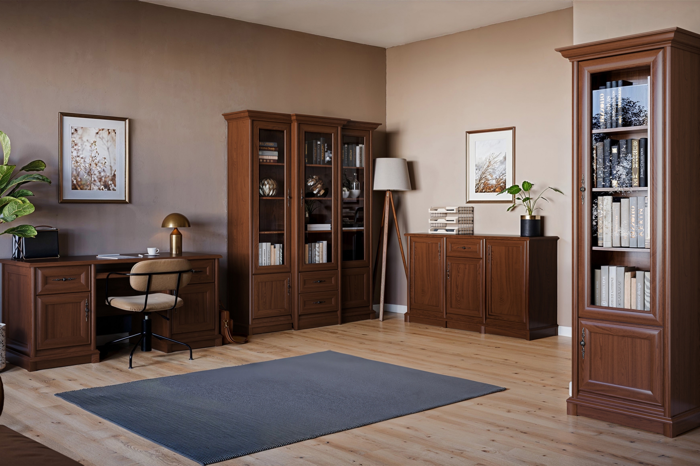 Vitrína Sonata 70 cm pravá - gaštan Vitrína Sonata 70 cm Pravá presklená - gaštan szlachetny