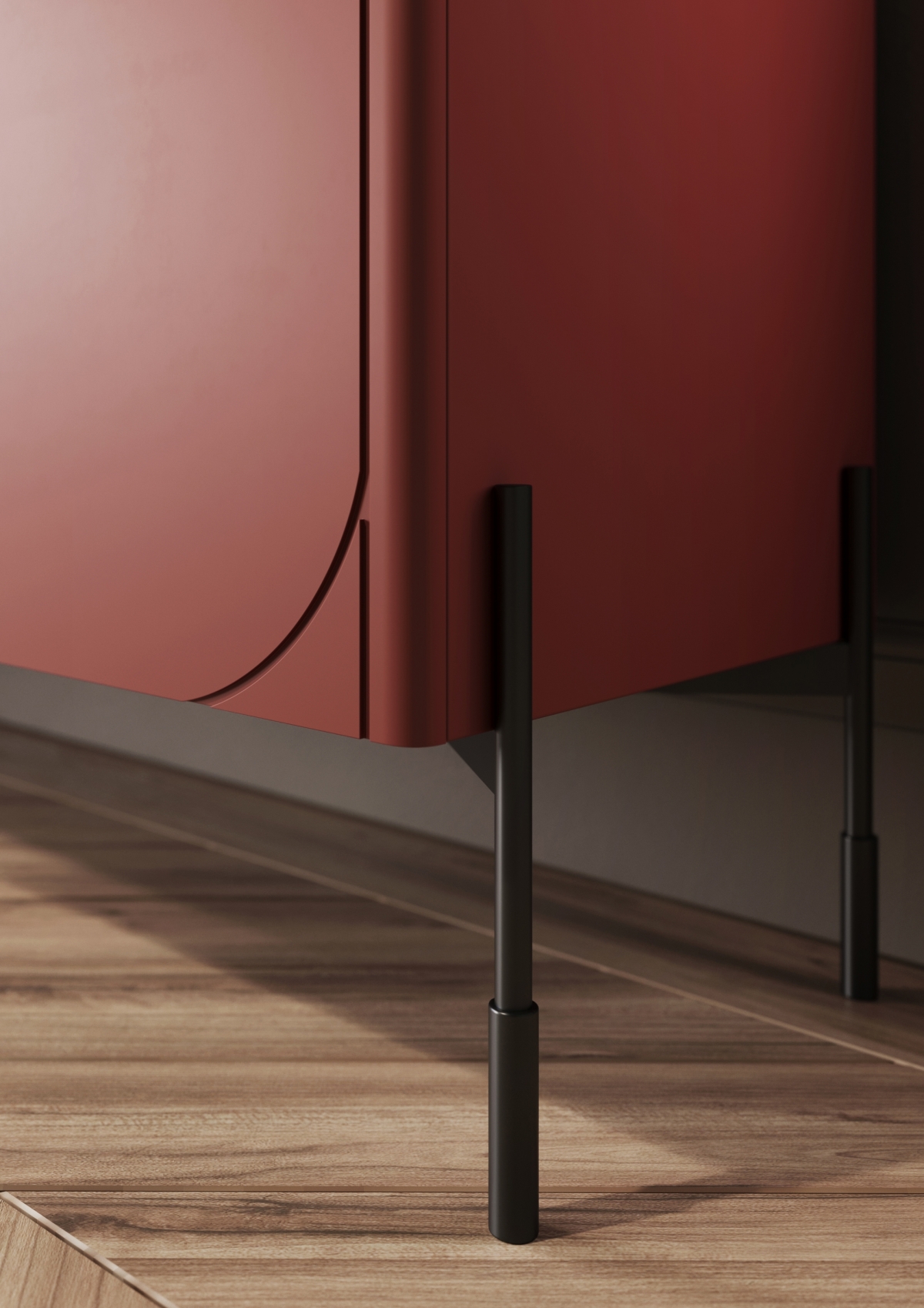 Vitrína Sonatia 100 cm - burgund Vitrína Sonatia do obývacího pokoje 100 cm - burgund