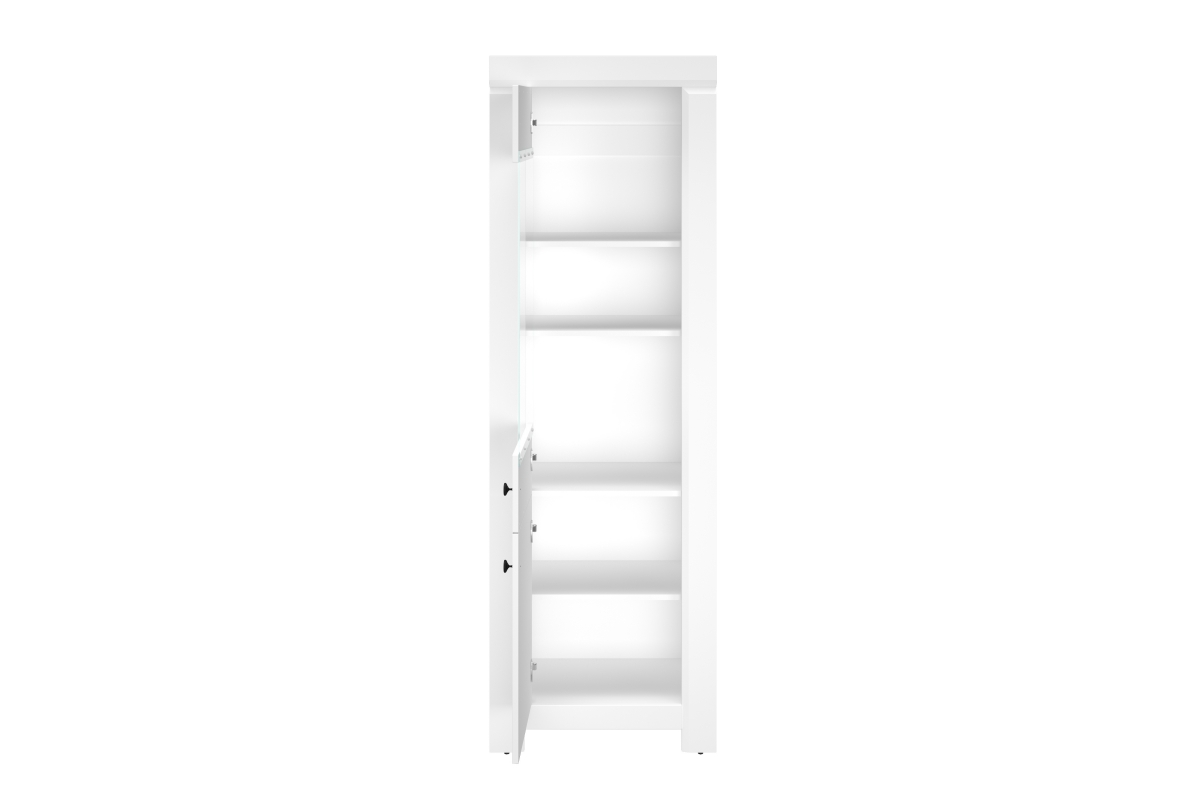 Vitrína úzka dvojdverová Wigar 06 Vitrína z policami