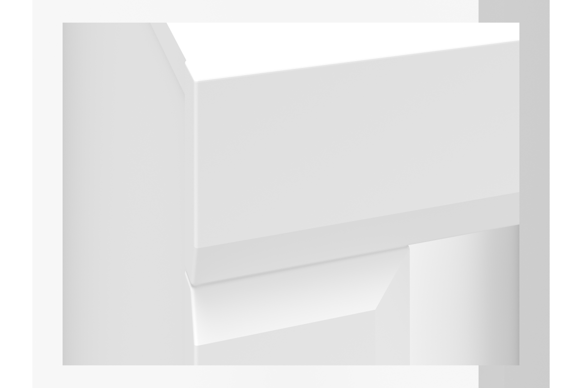 Vitrína úzka dvojdverová Wigar 06 Vitrína s presklením