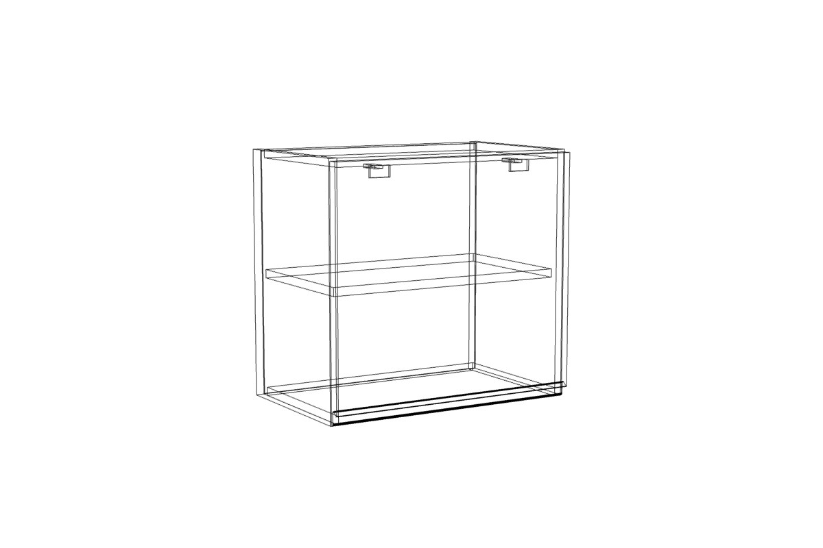 Závěsná skříňka Lamja WO5/47 HKXS s písty Aventos Lamja WO 5/47 HKXS - szkic Skříňky