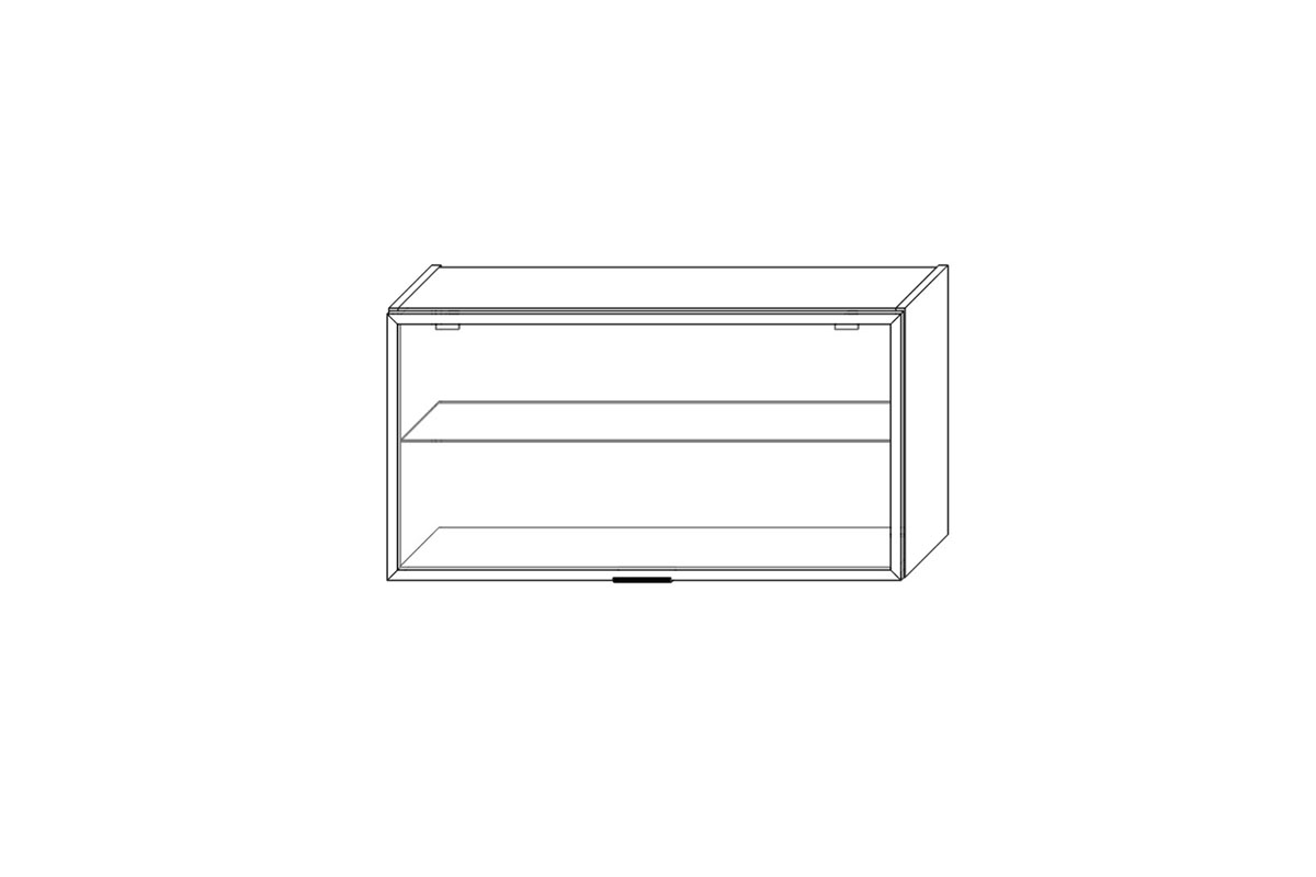 Italia WWO 9/47 BLUM HK -XS - závesná skrinka presklená s rámikom zlatá Italia WWO 9/47 BLUM HK-XS - Skrinka závesná presklená z ramka zlota