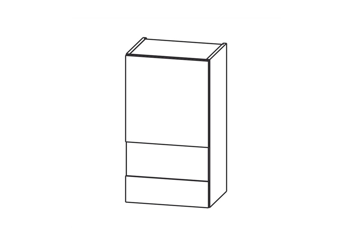 Závěsná kuchyňská skříňka s prosklením KAM SET WW40.1/71 Skříňka kuchyňská závěsná z przeszkleniem KAM SET WW40.1/71