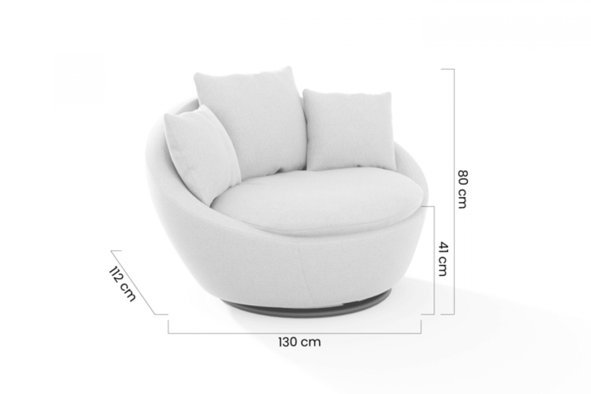 Moderná Otočná stolička Maui moderná Kreslo otočna Maui