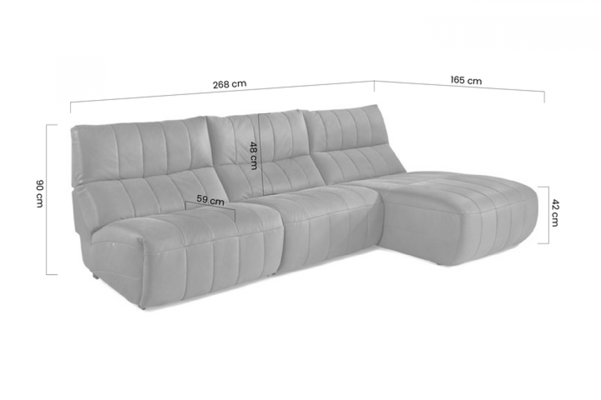 Modulová rohová sedací souprava Camaro s elektricky ovládanou funkcí relax Rohová sedací souprava modulowy Camaro z elektryczna funkcja relaks