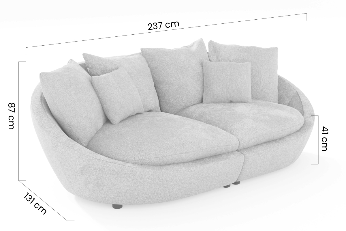 Moderní dvoumístná pohovka Maui moderní Pohovka dvoumístná Maui