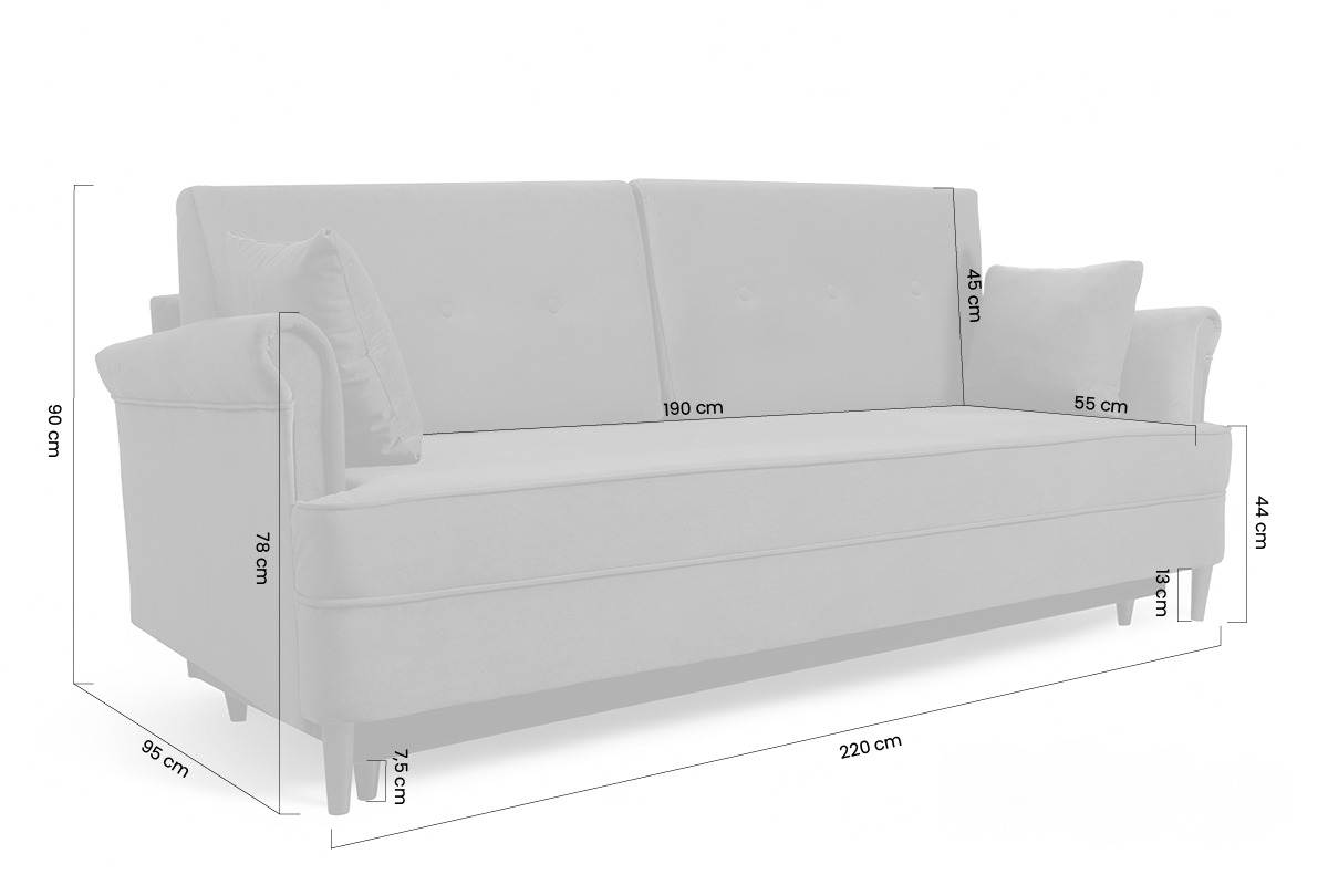 Sedací souprava ušák Vilano 3+1 Gauč Rozkladací Ušák Vilano 