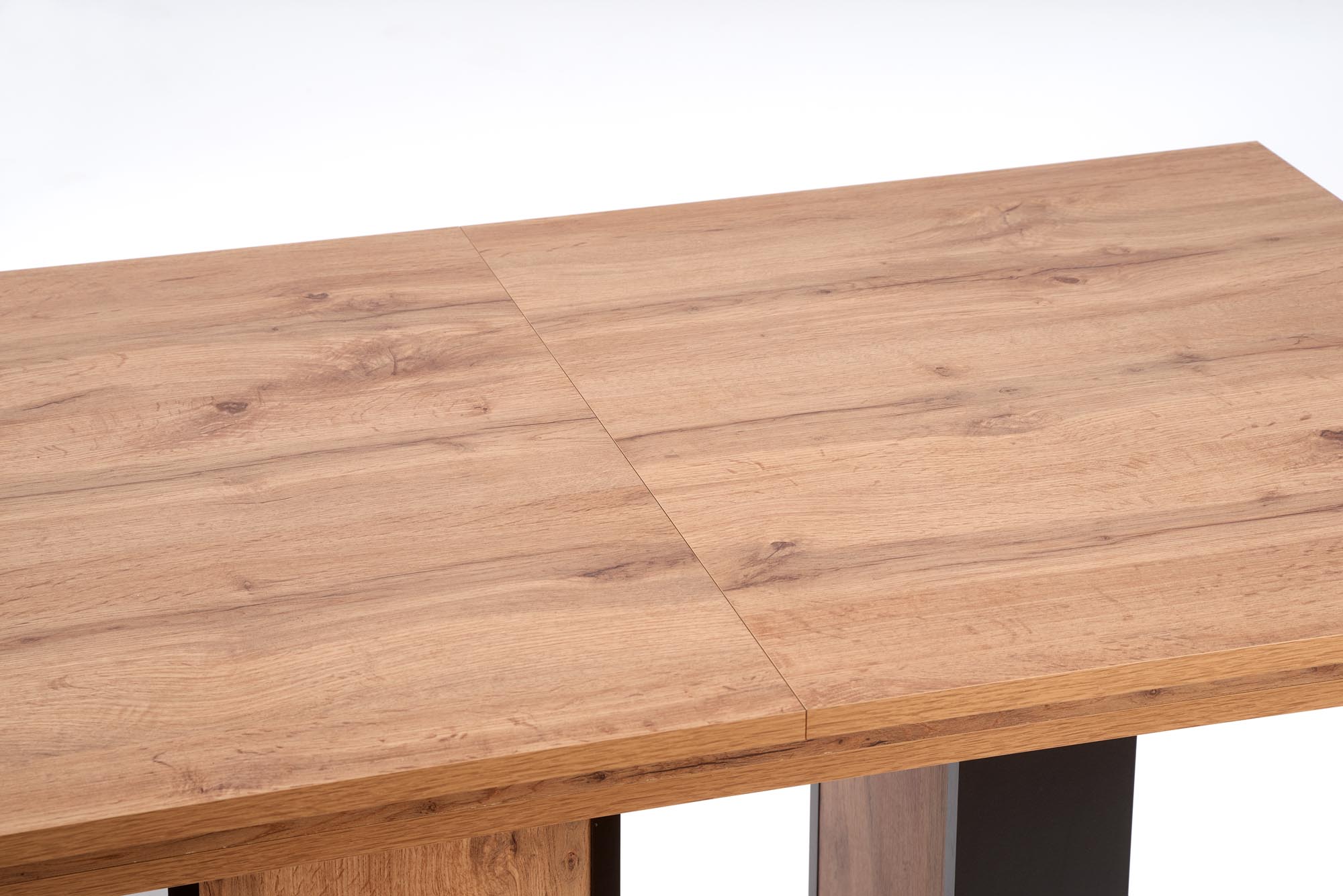 Rozkladací stôl XARELTO 130-175x85 cm - dub wotan / čierna xarelto Stôl rozkladany Dub wotan - Čierny