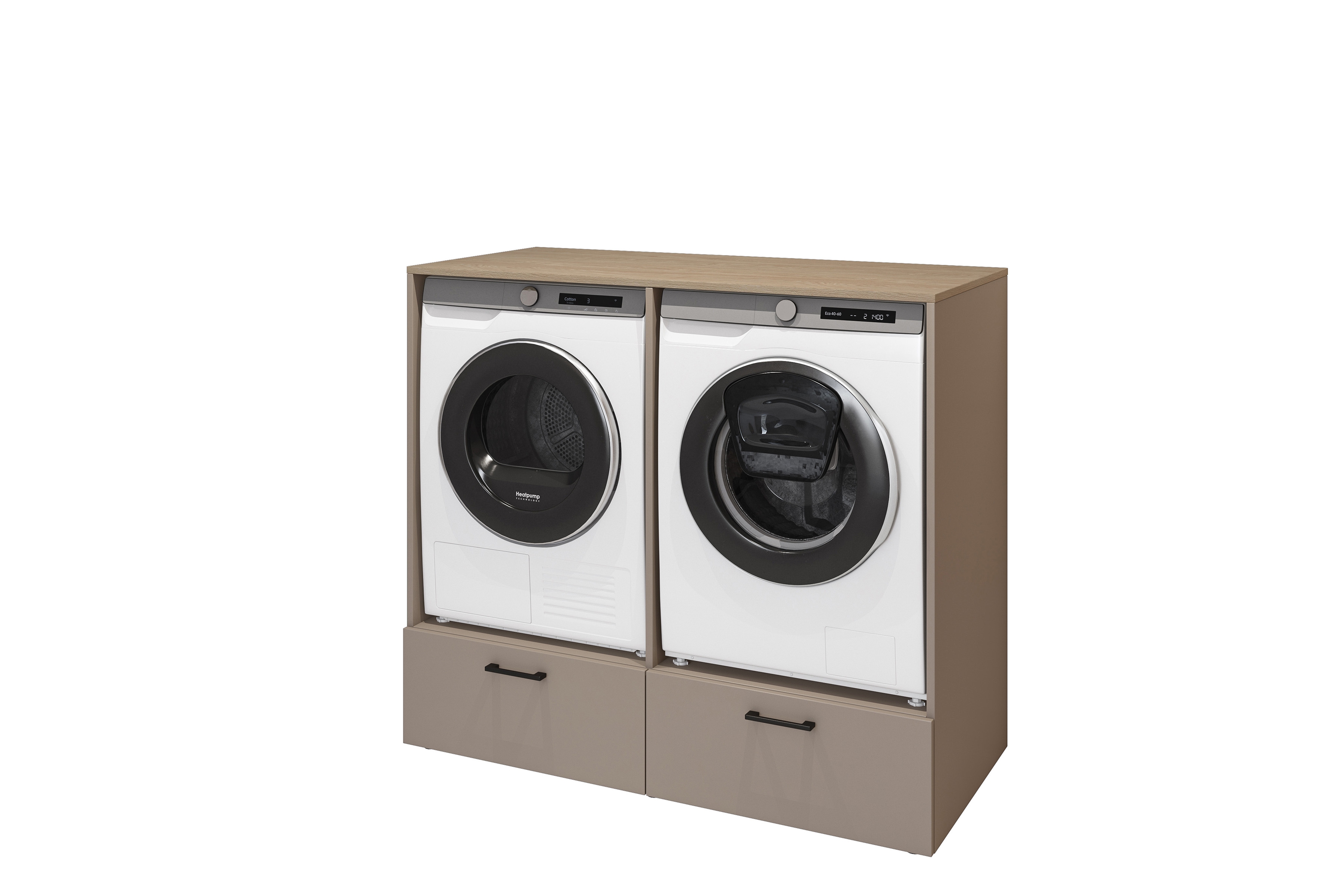 Skrinka na práčku a sušičku Rosa so zásuvkami - congo / dub olejovaný Zabudowa na pralke / suszarke Rosa so zásuvkami - congo / Dub olejowany