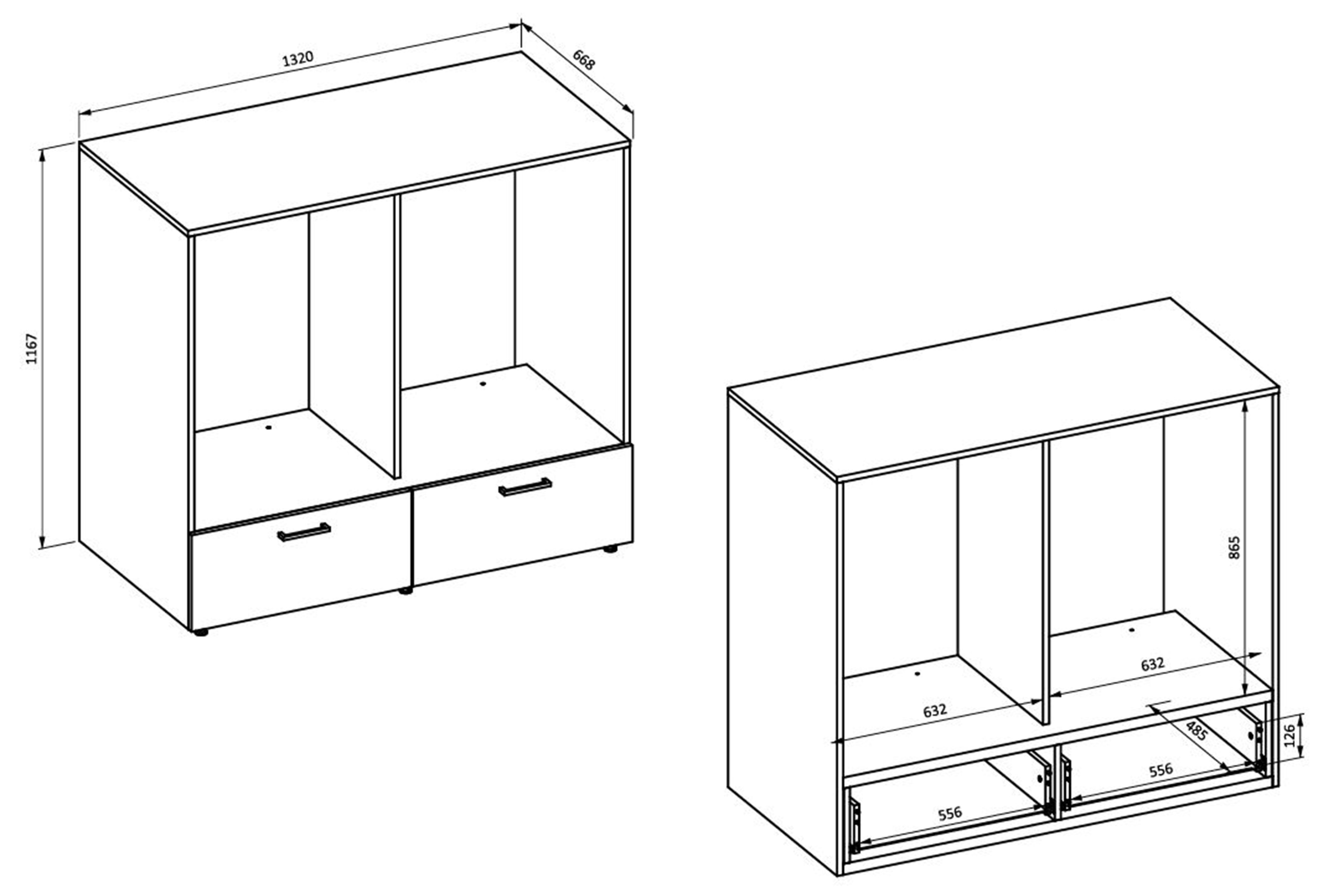 Skrinka na práčku a sušičku Rosa so zásuvkami - čierny ónyx Zabudowa na pralke / suszarke Rosa so zásuvkami - Čierny onyx