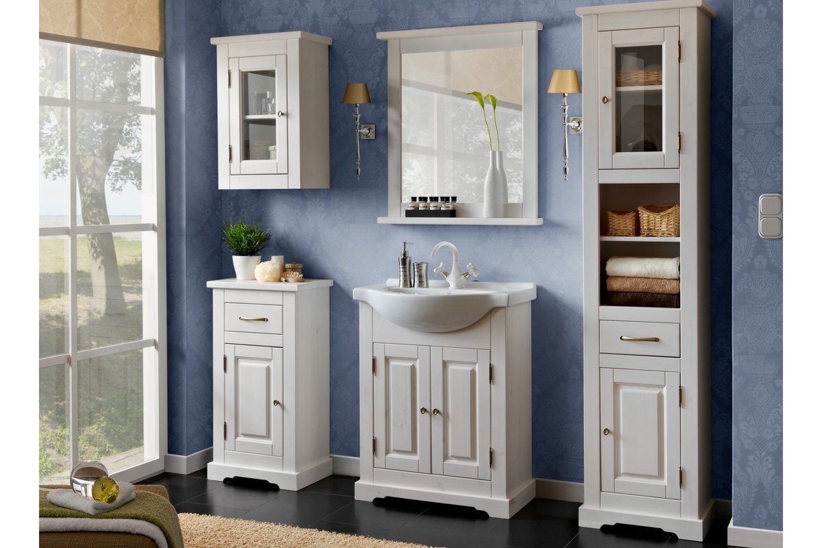 Komplet dřevěného nábytku do koupelny Romantic - 65 cm Komplet dřevěného nábytku do koupelny Romantic - 65 cm