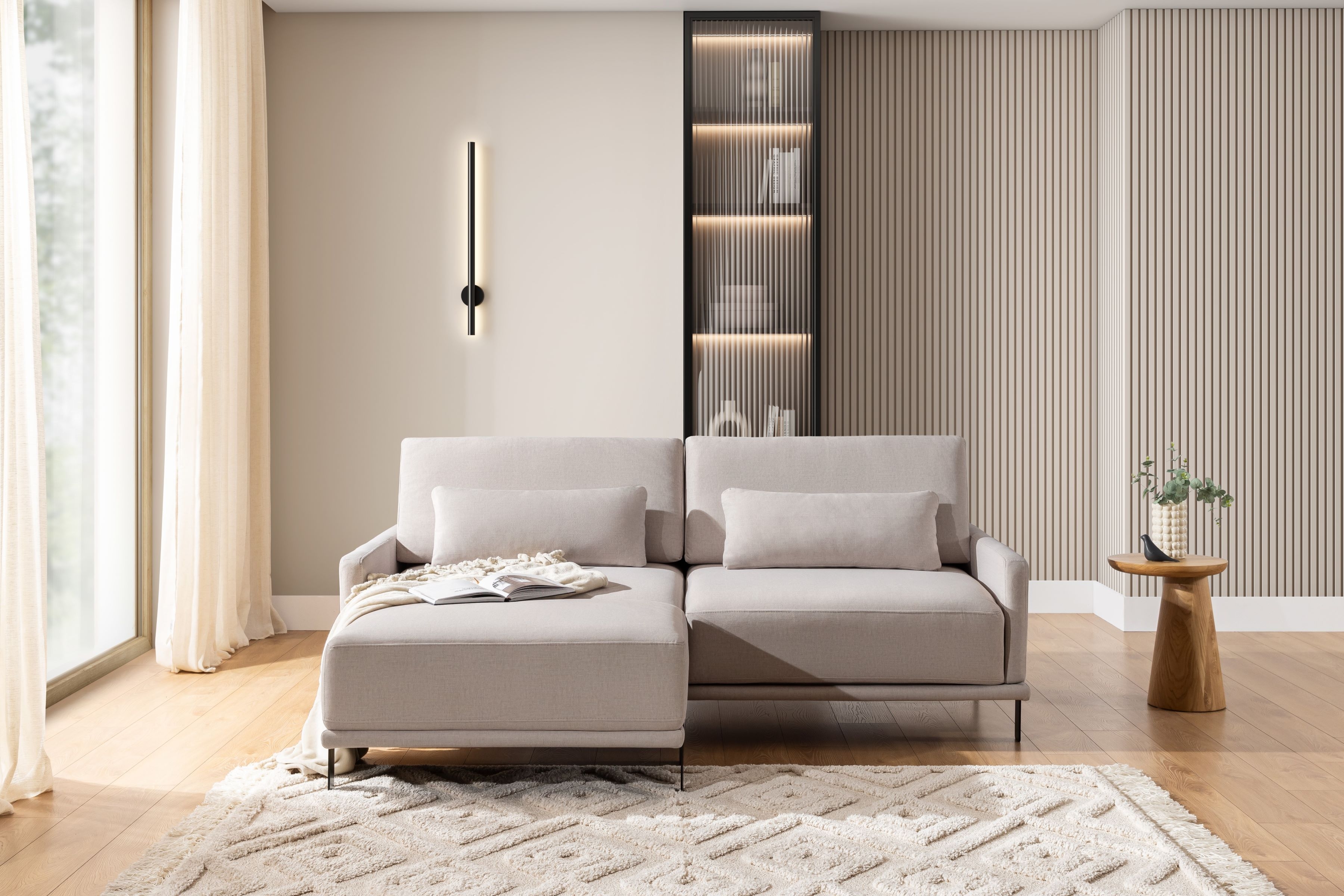 Sedacia súprava Meloria - pohovka a taburetka Komplet Pohovka meloria + puf