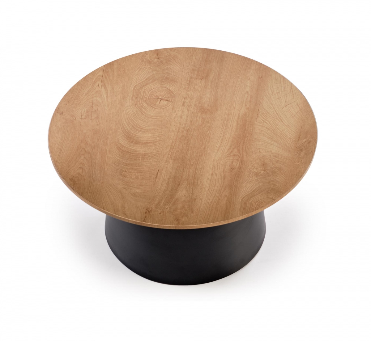 Sada konferenčných stolíkov Malomi - prírodný dekor / čierne nožičky Komplet law Malomi do obývacej izby - prírodné / Čierny