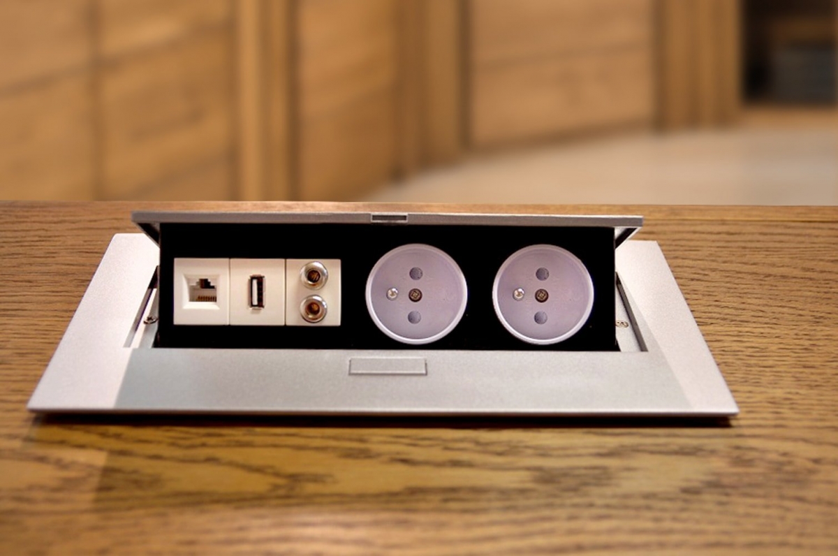 Kancelářská sestava Velvet II - dub rustikal Komplet nábytku do kanceláře Velvet II - dub rustical - 6 elementow