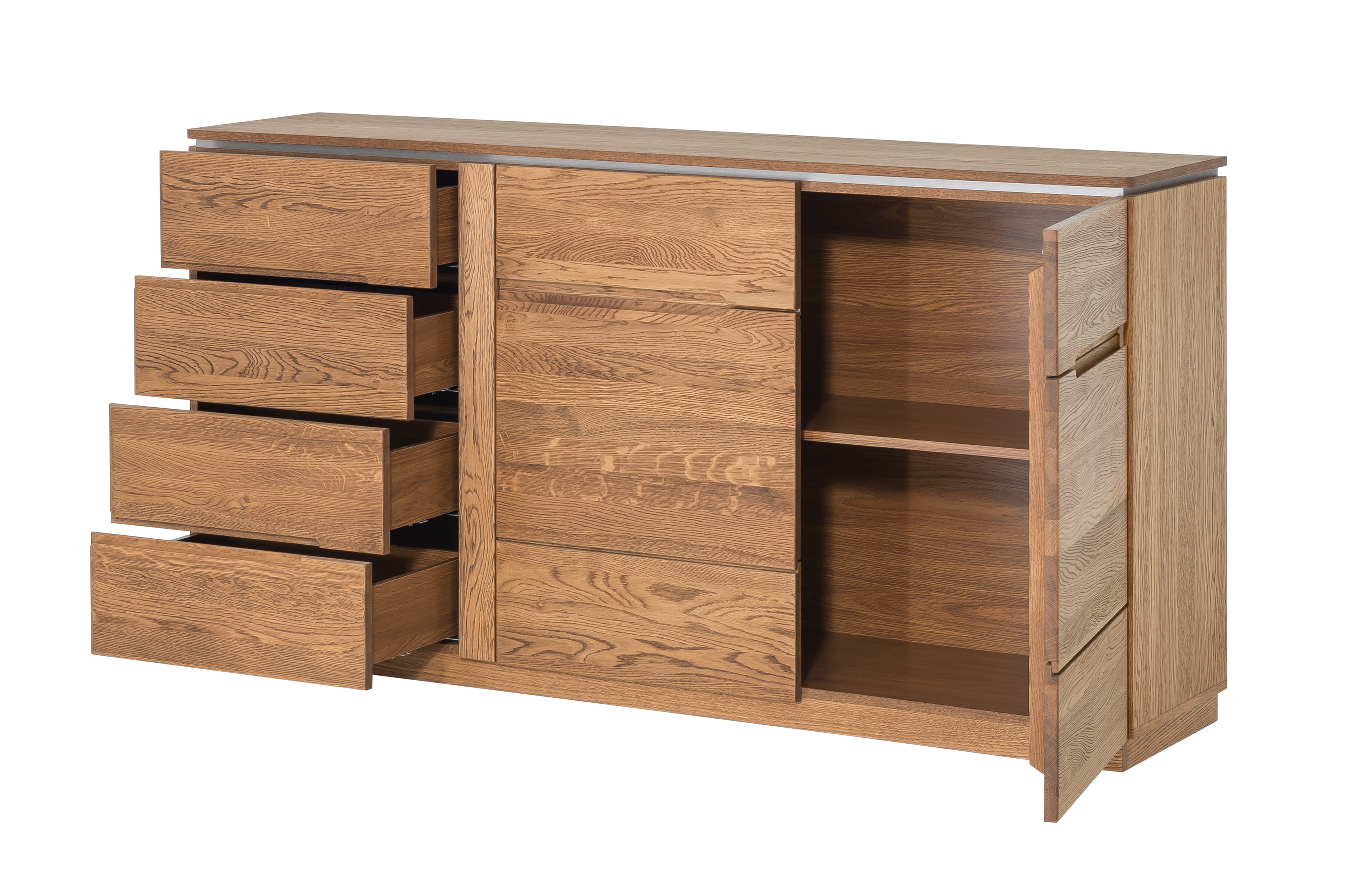 Sestava nábytku do jídelny Montenegro II - dub rustikal Komplet nábytku do jídelny Montenegro II - Dub Rustikálny - 6 elementow