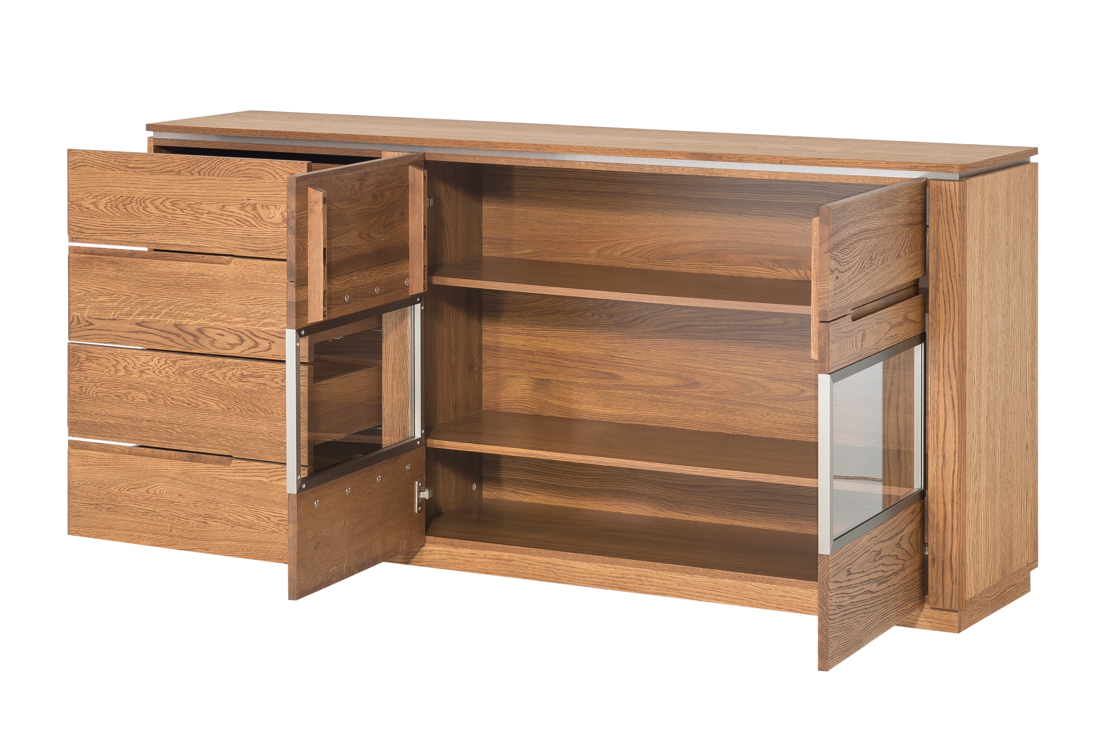 Sestava nábytku do jídelny Montenegro II - dub rustikal Komplet nábytku do jídelny Montenegro II - Dub Rustikálny - 6 elementow