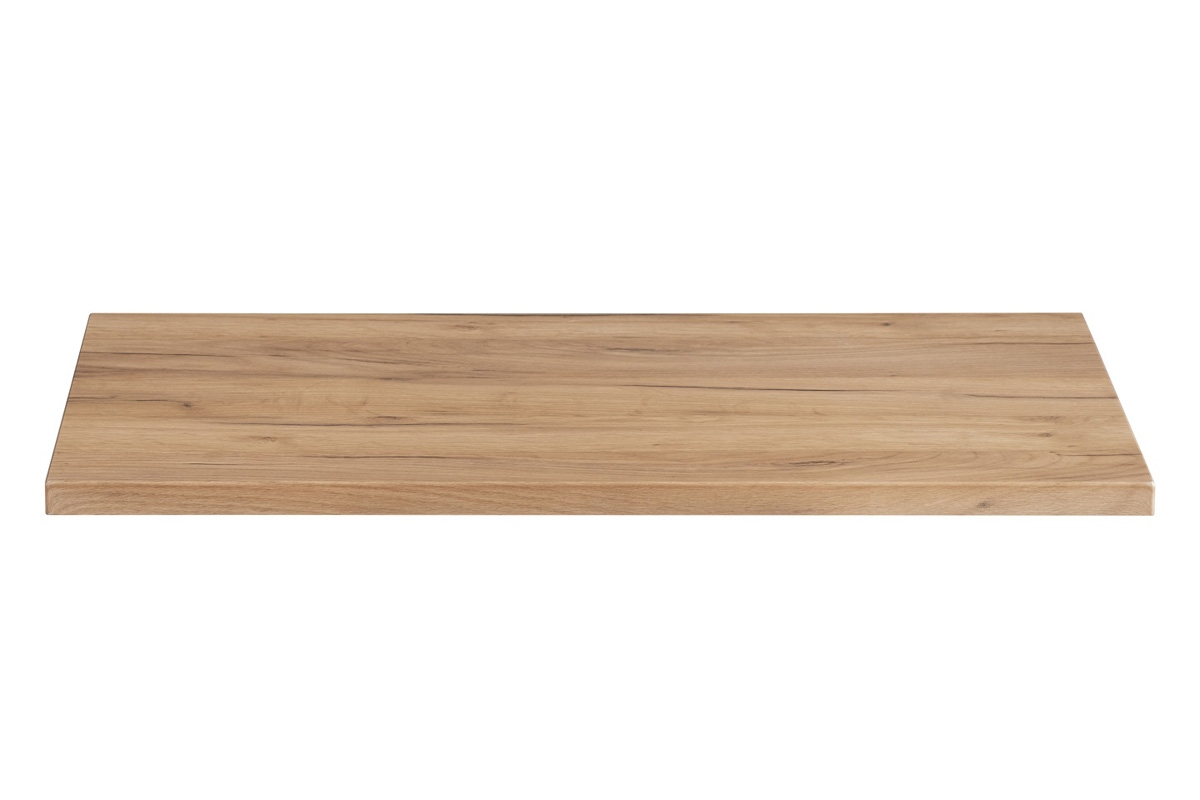 Koupelnová sestava s deskou Capri 80 cm - bílý lesk / dub žlutý Deska Capri 891 Dub Zlatý