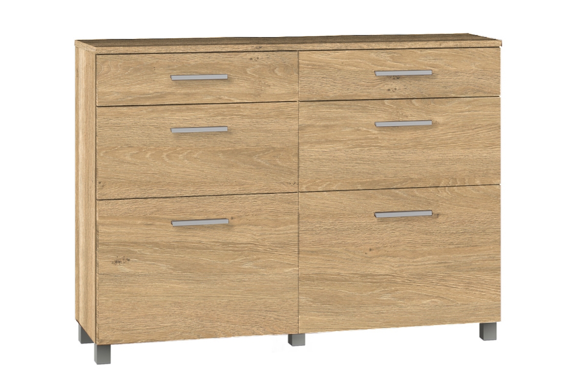 Zostava nábytku do predsiene Keri 1 Komoda so zásuvkami do predsienie Keri 19 - Dub kamienny 5527 SN