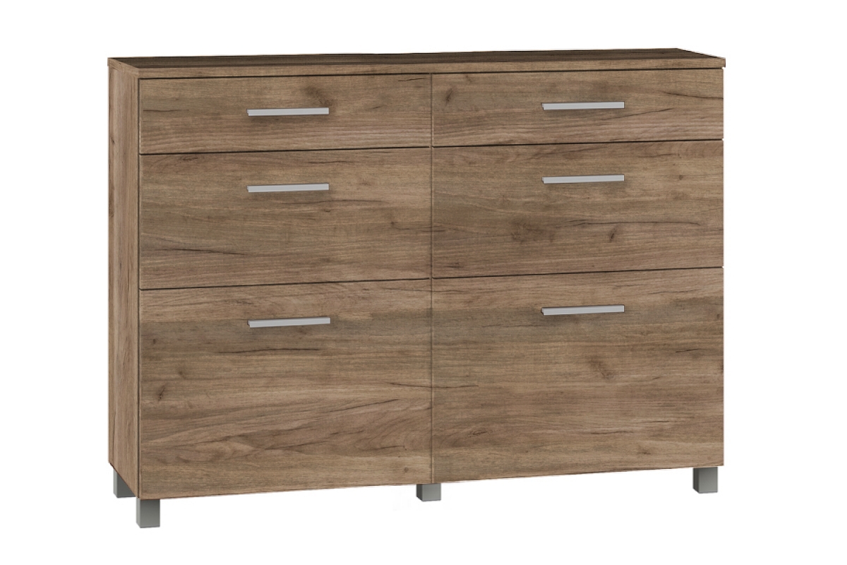 Zostava nábytku do predsiene Keri 1 Komoda so zásuvkami do predsienie Keri 19- Dub craft tabacco K004 PW