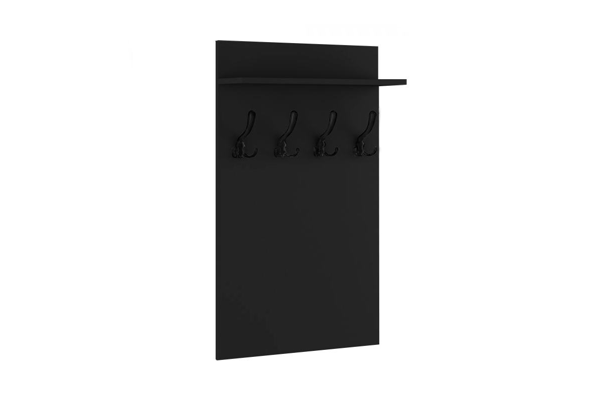 Zostava nábytku do predsiene Keri 1 Vešiak na oblečenie Keri 9 - čierny mat 0190 PE 