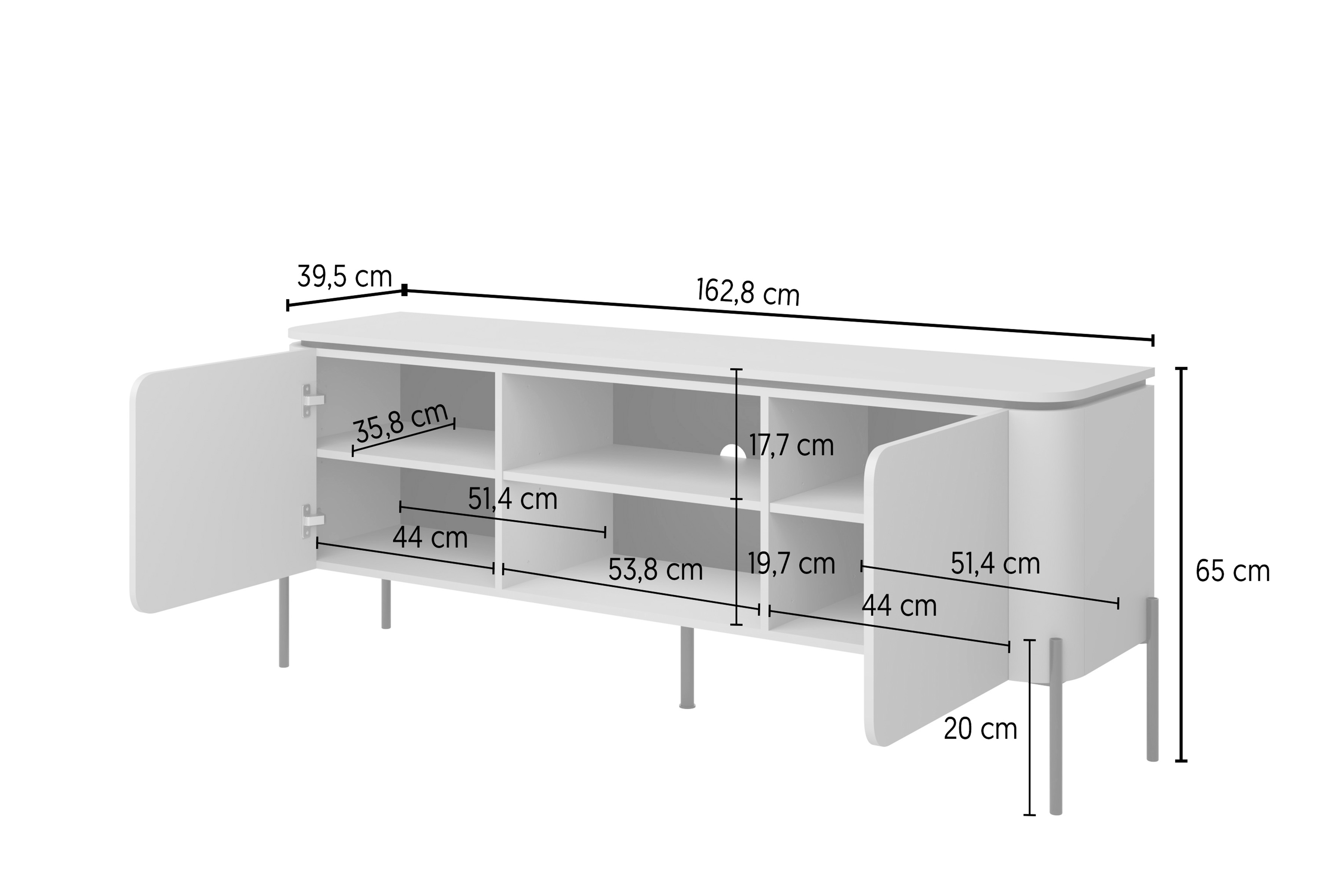 Súprava nábytku do obývačky Bello - congo Komplet nábytku do obývacej izby Bello z komodami - congo