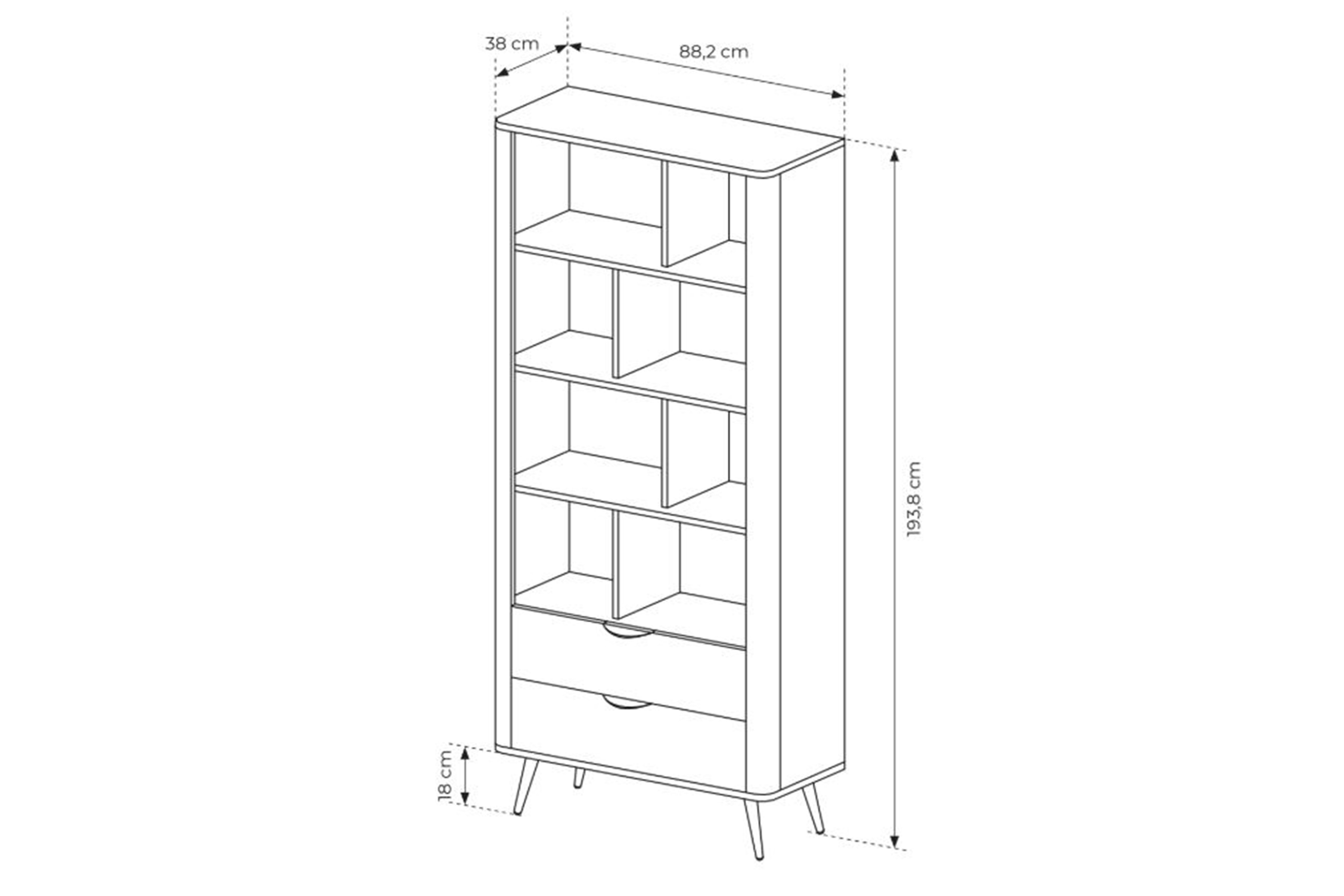 Obývací stěna Edrin I - dub dunin / černá Komplet nábytku pro obývacího pokoje Edrin I - dub dunin / černá