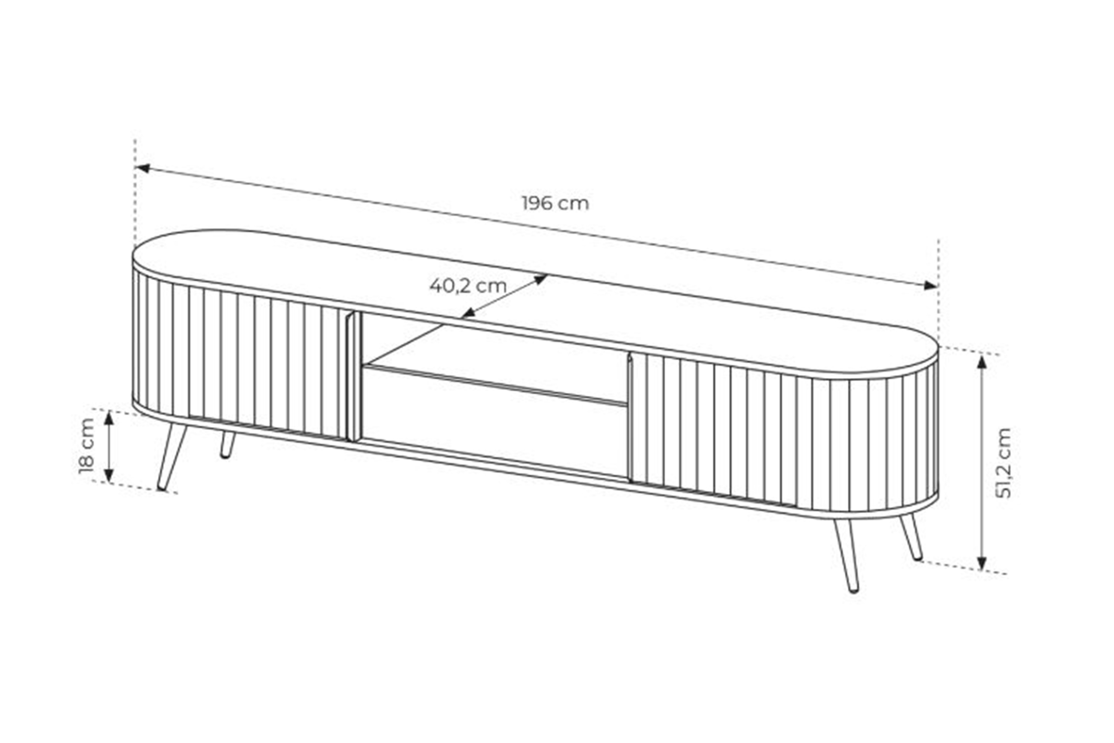 Obývacia stena Luvio II - dub cremona Komplet nábytku do obývacej izby Luvio II - Dub cremona