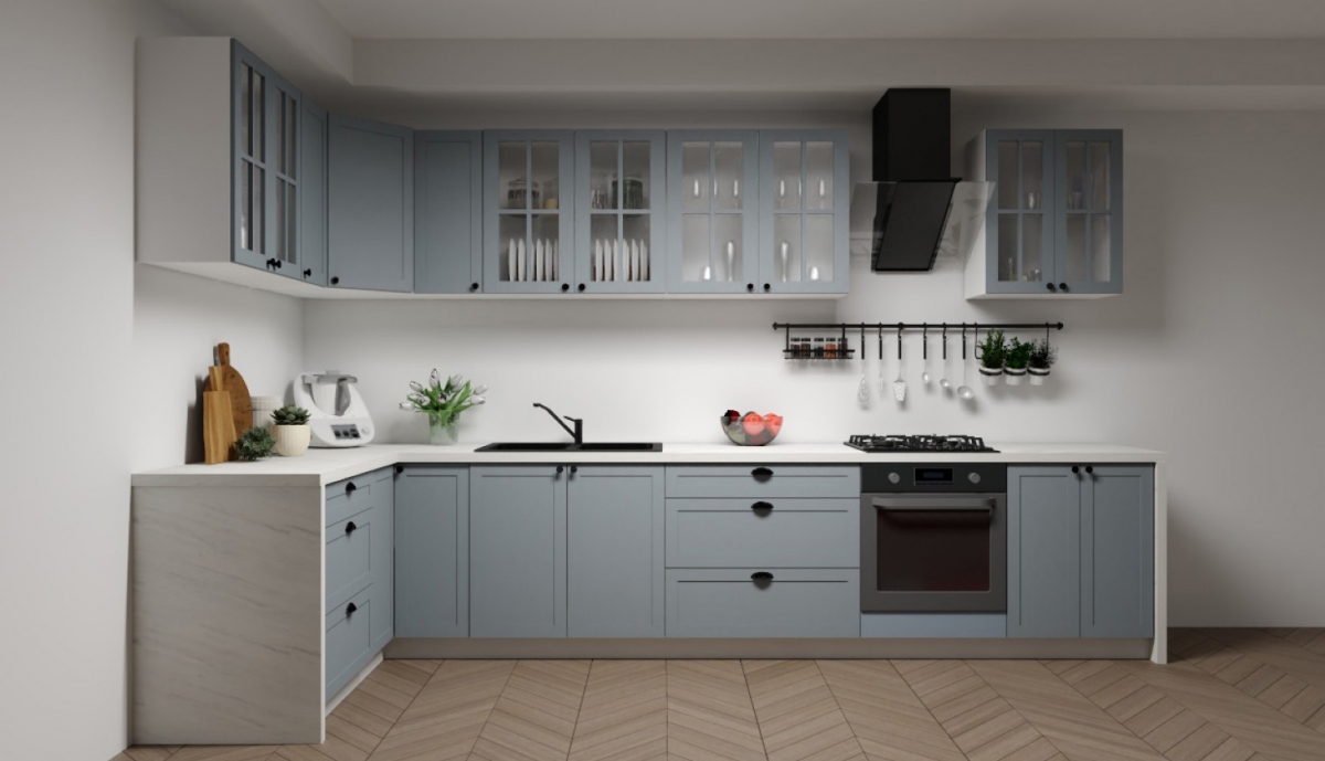 Komplet nábytku kuchennych Linea 150x370cm - šedá grey - Omezená nabídka Komplet nábytku kuchennych Linea 150x3700cm - šedá grey