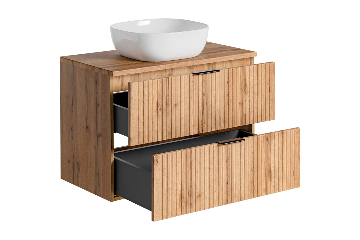 Koupelnový nábytek Adel Oak I - dub wotan Skříňka lazienkowa S umyvadlem 