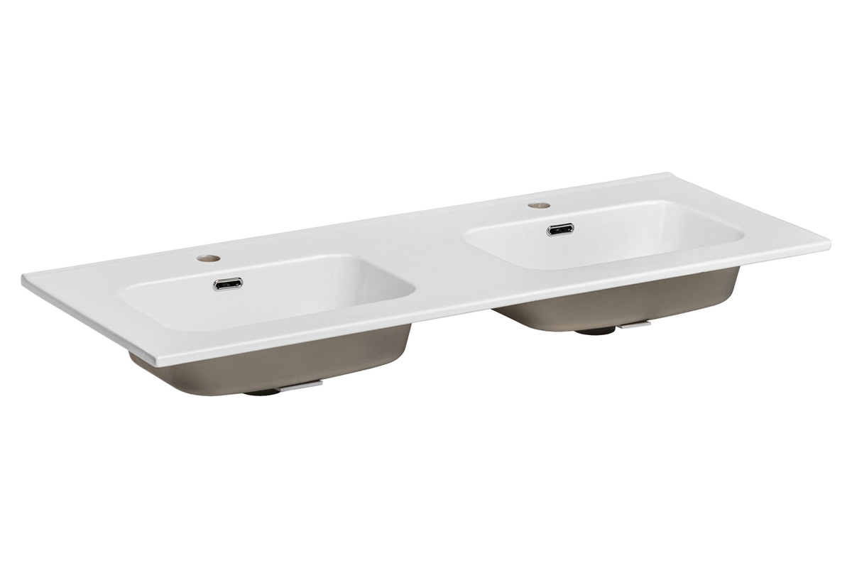 Zostava nábytku do kúpeľne Adel Oak III - Dub wotan podwojna Umývadlo do lazienki 