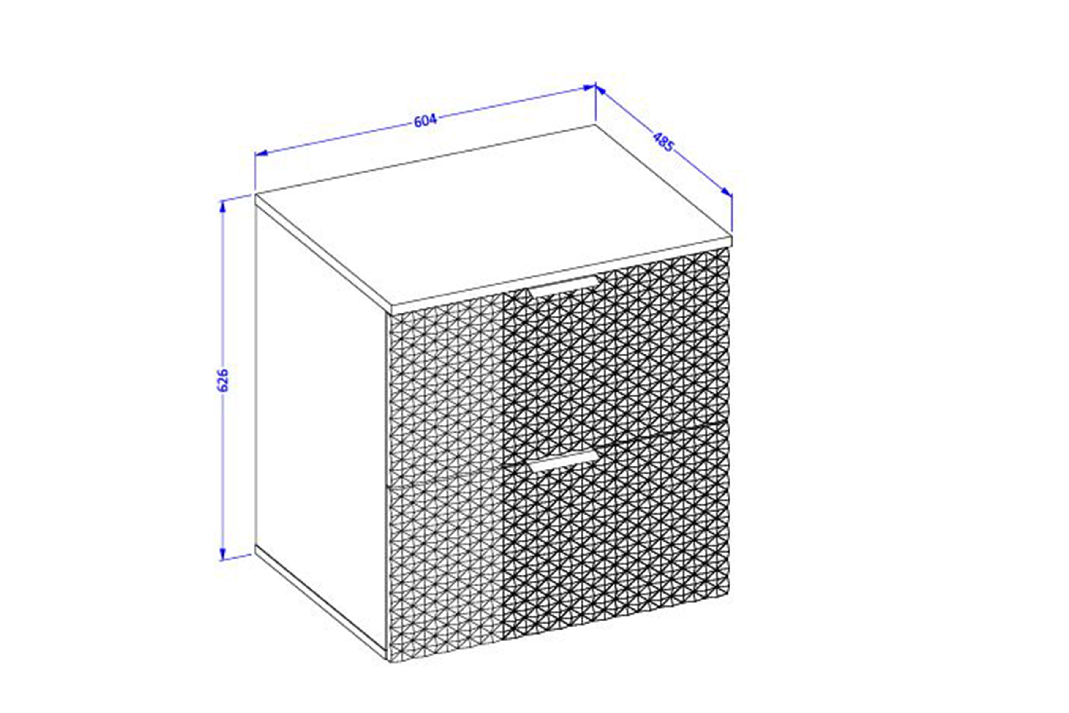 Kúpeľňový nábytok Laura I - biela / biely mat Komplet nábytku lazienkowych Laura I - biela / biela mat piramidki