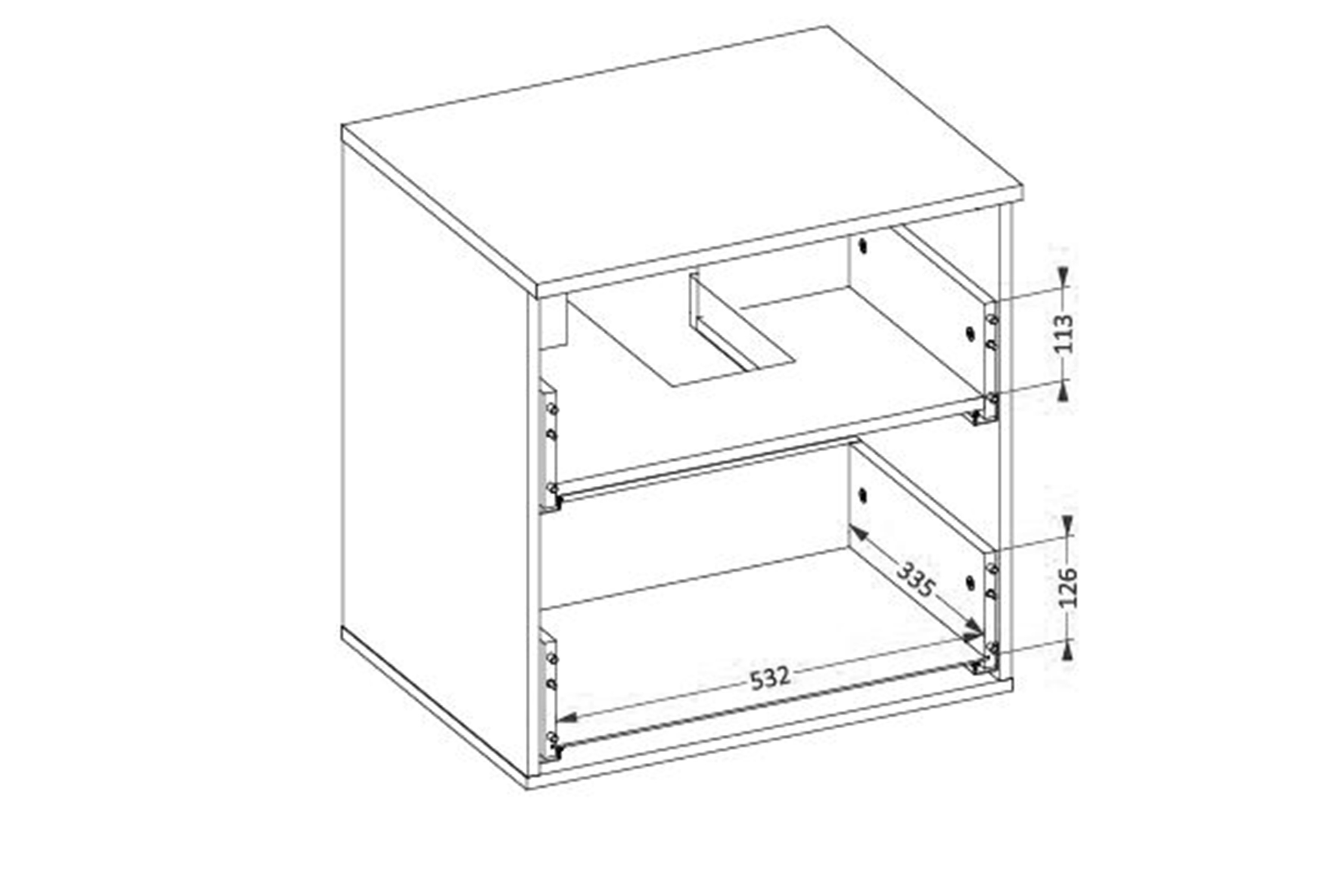 Kúpeľňový nábytok Laura III - biela / biely mat Komplet nábytku lazienkowych Laura III - biela / biela mat piramidki