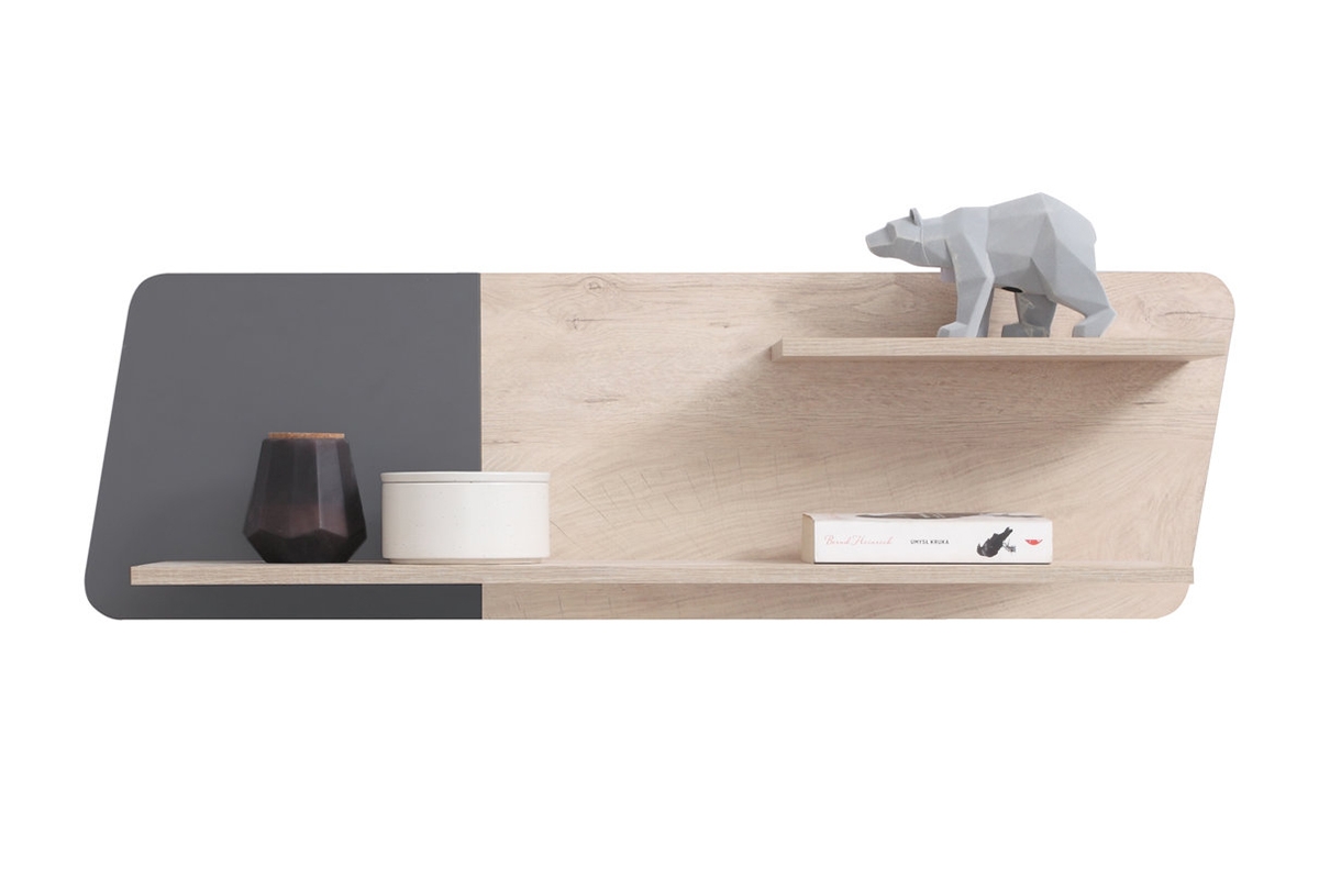 Studentský pokoj Ciljo I - dub / antracit moderní Police závěsná