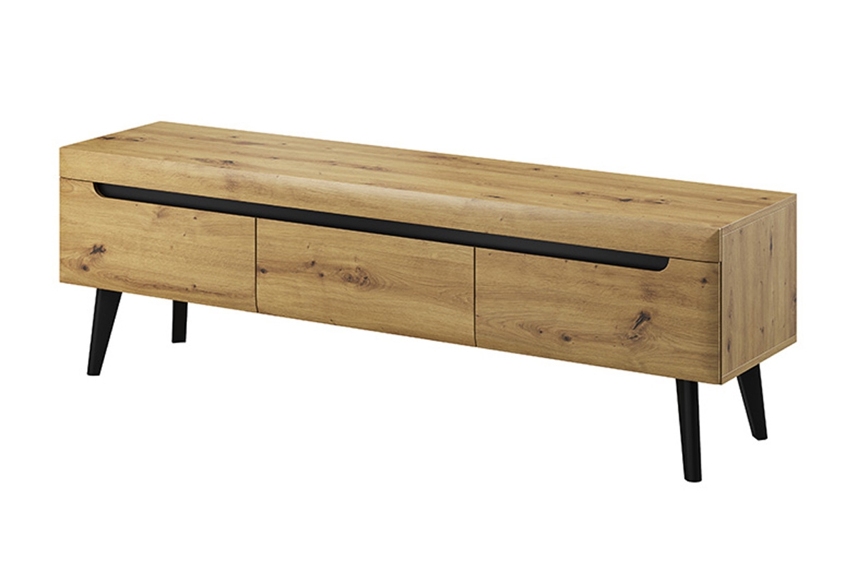 Moderní obývací sestava Dorin - dub artisan Skříňka tv na nožkách