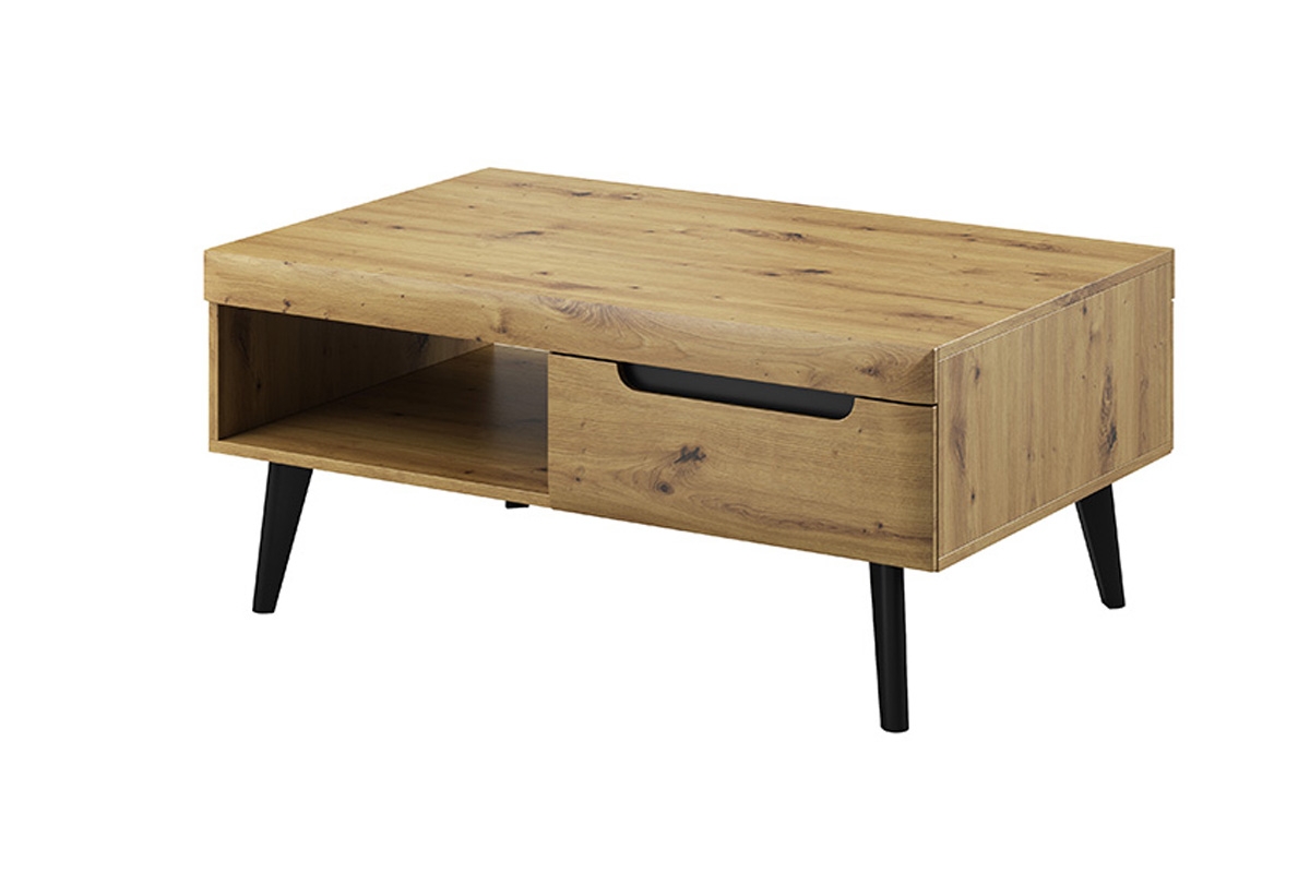 Moderní obývací sestava Dorin - dub artisan Konferenční stolek se zásuvkou